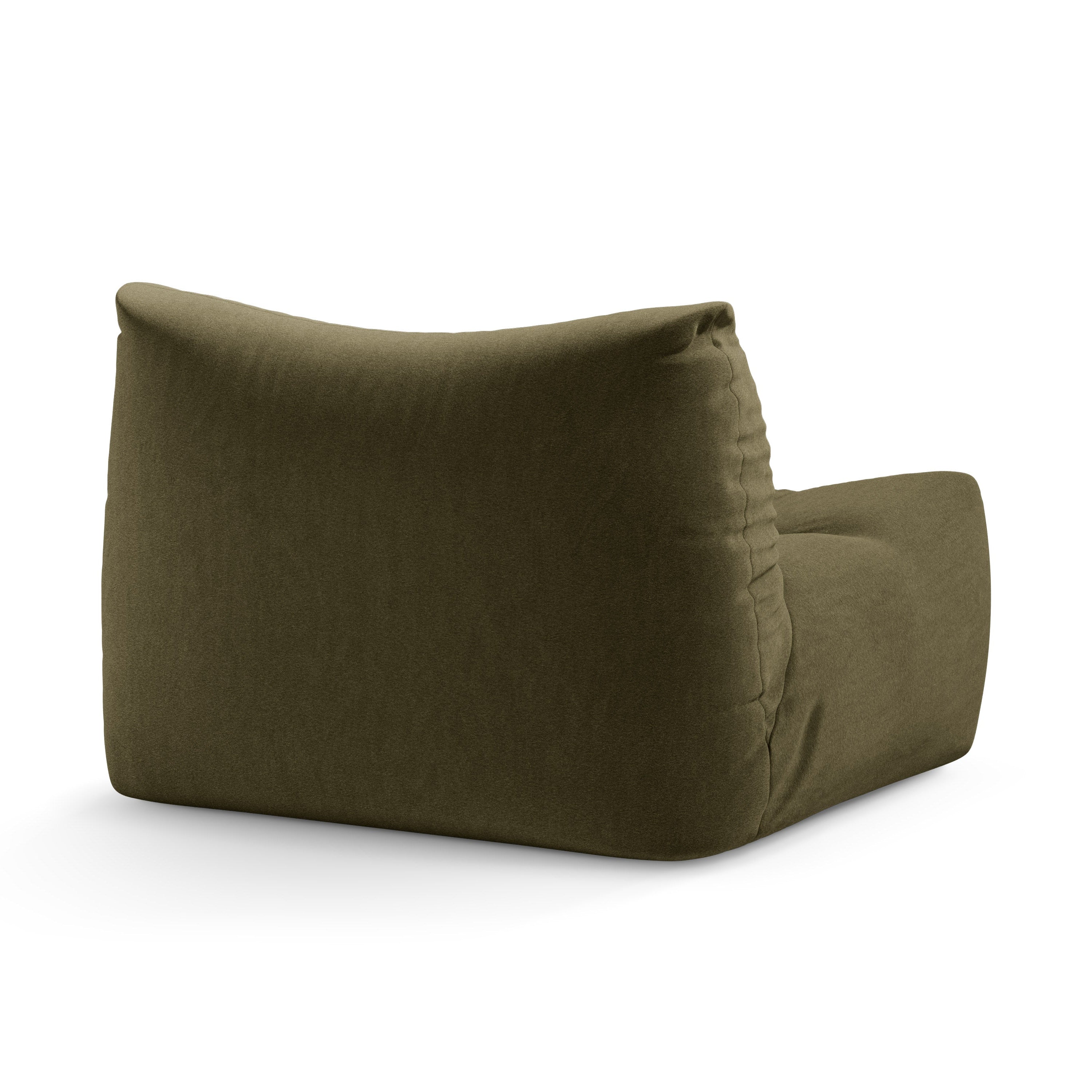 velvet armchair TOVE light green