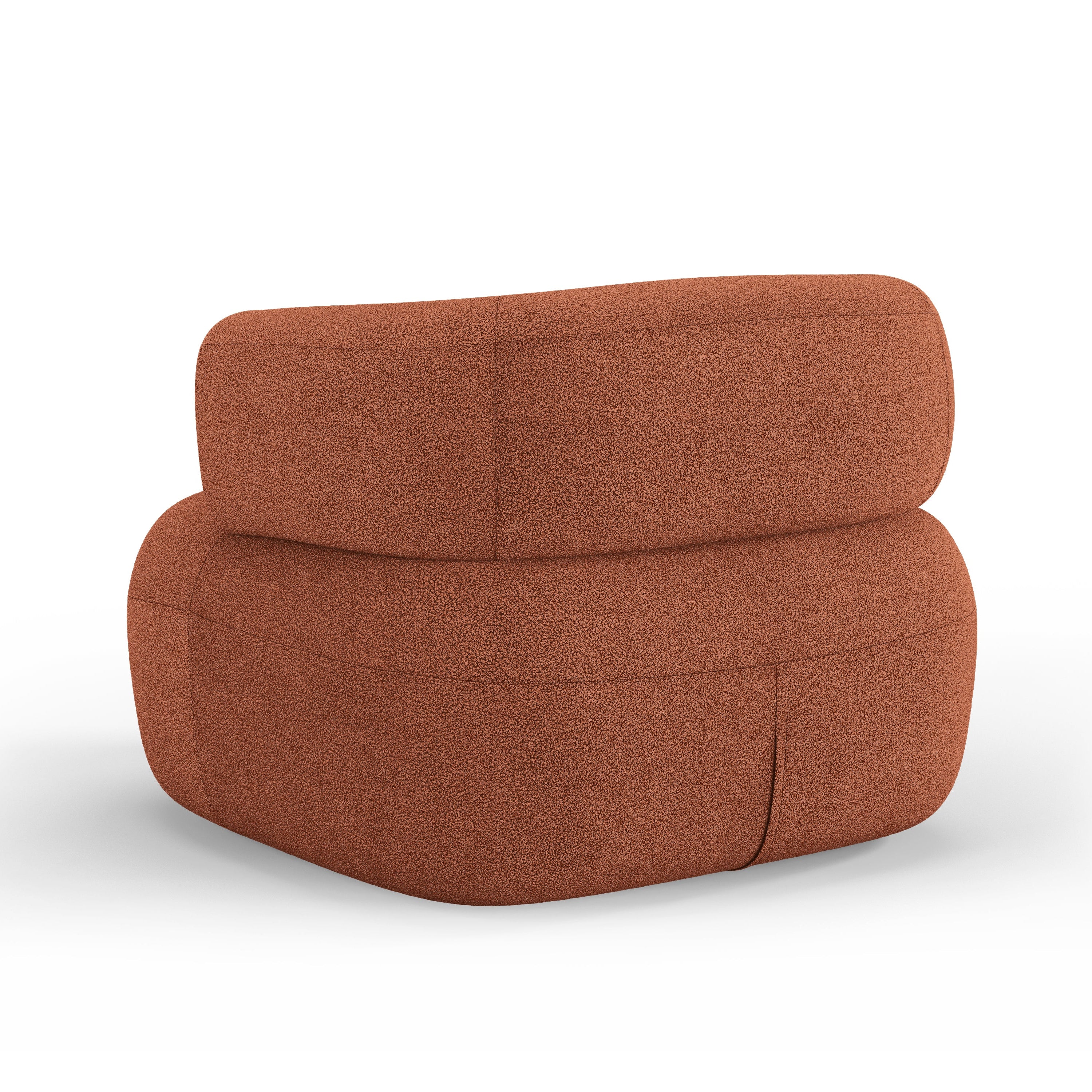Sessel JENNY ziegelrot Boucle [ewelina] [Amelia spr]