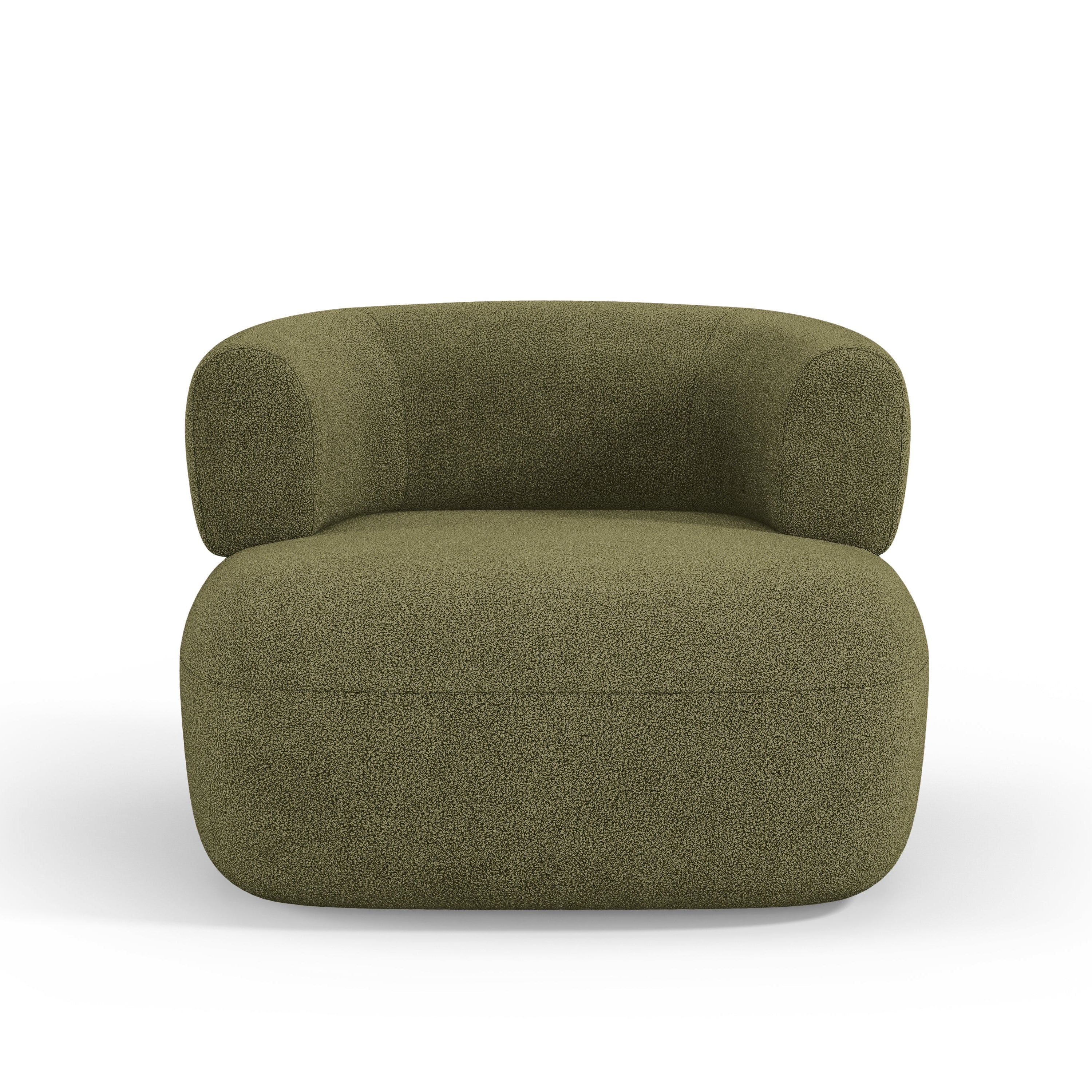 Fauteuil JENNY groene boucle [ewelina] [Amelia spr]