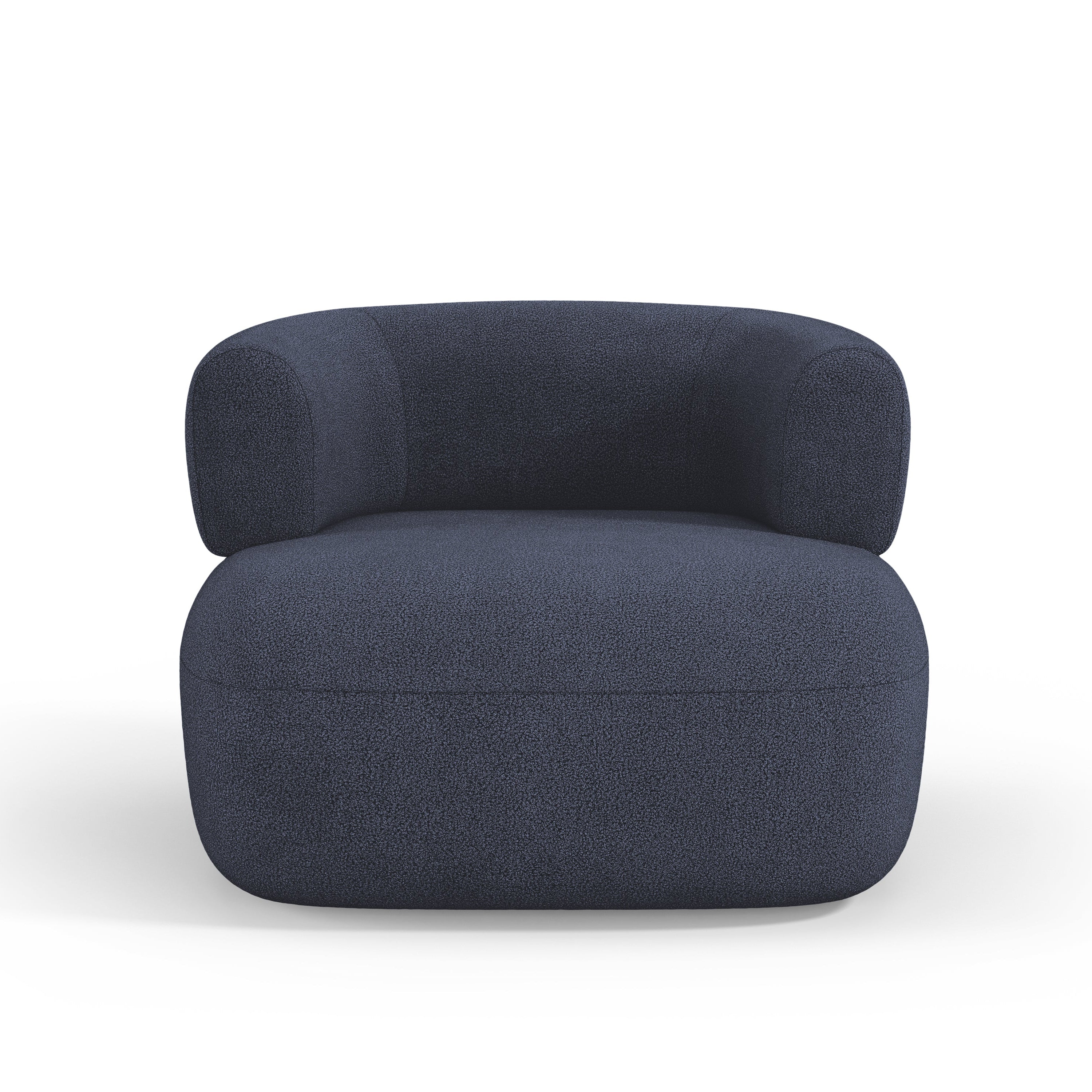 JENNY Armchair Dark Blue Boucle [ewelina] [Amelia spr]