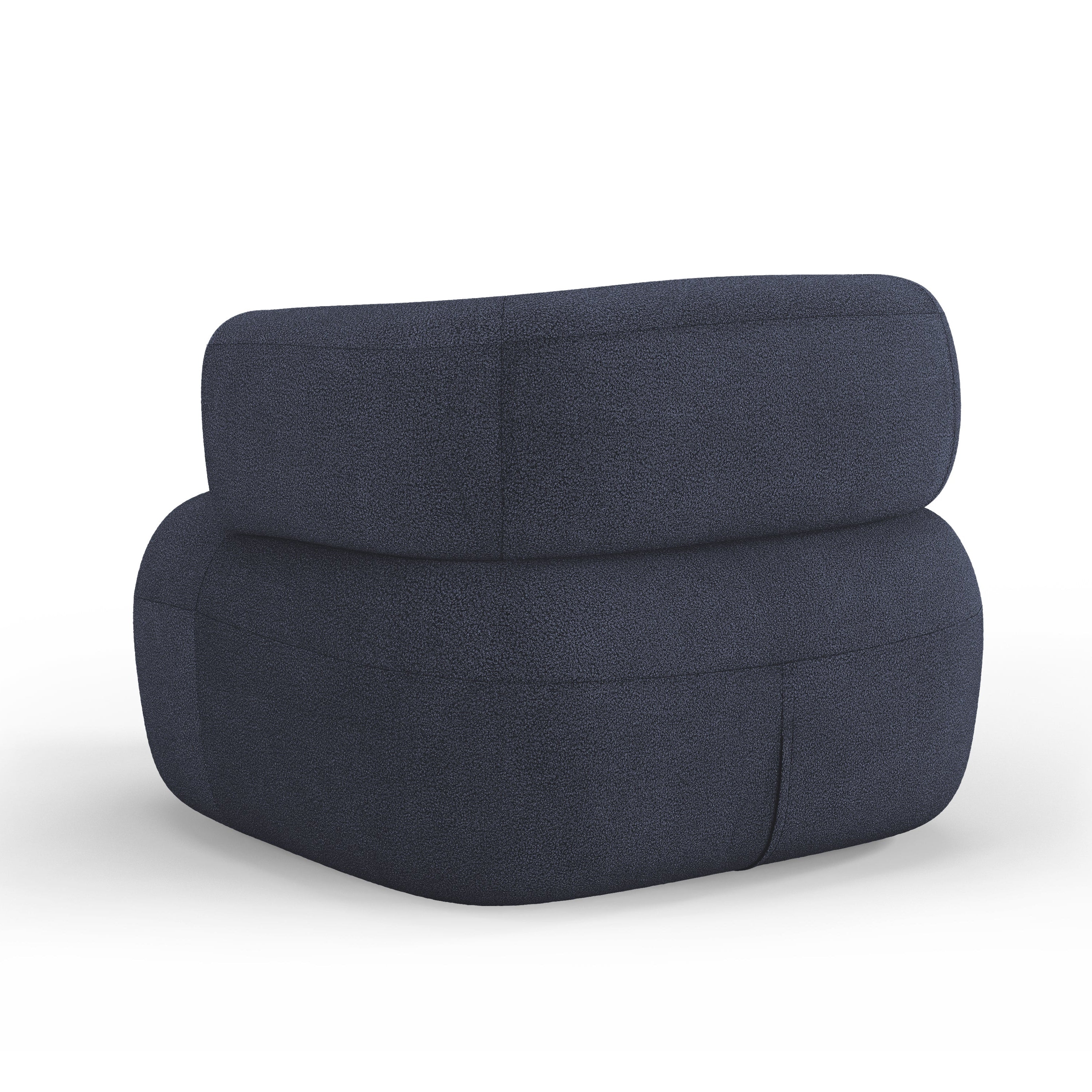 JENNY Armchair Dark Blue Boucle [ewelina] [Amelia spr]