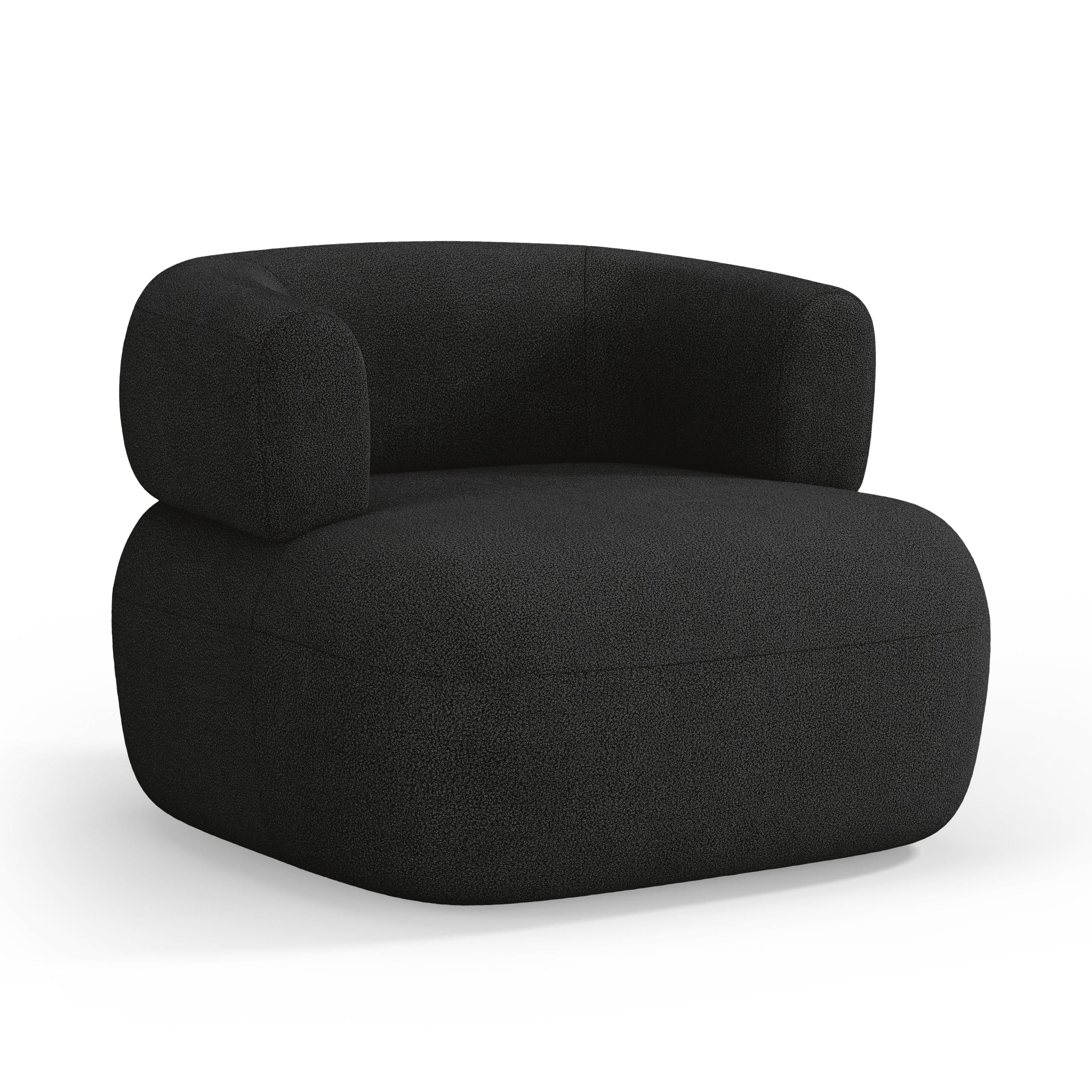 Sessel JENNY schwarzes Boucle [ewelina] [Amelia spr]