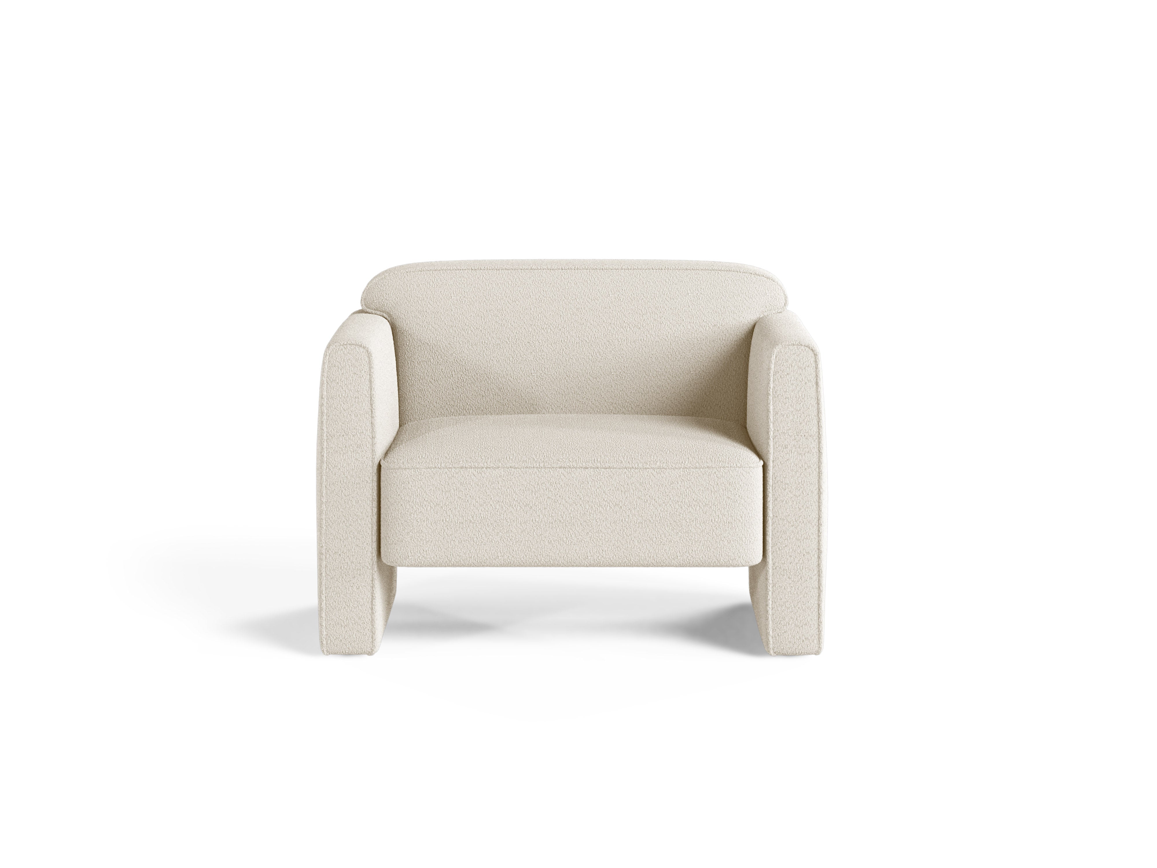 Sessel ABBY Elfenbein Boucle [ewelina] [Amelia spr]