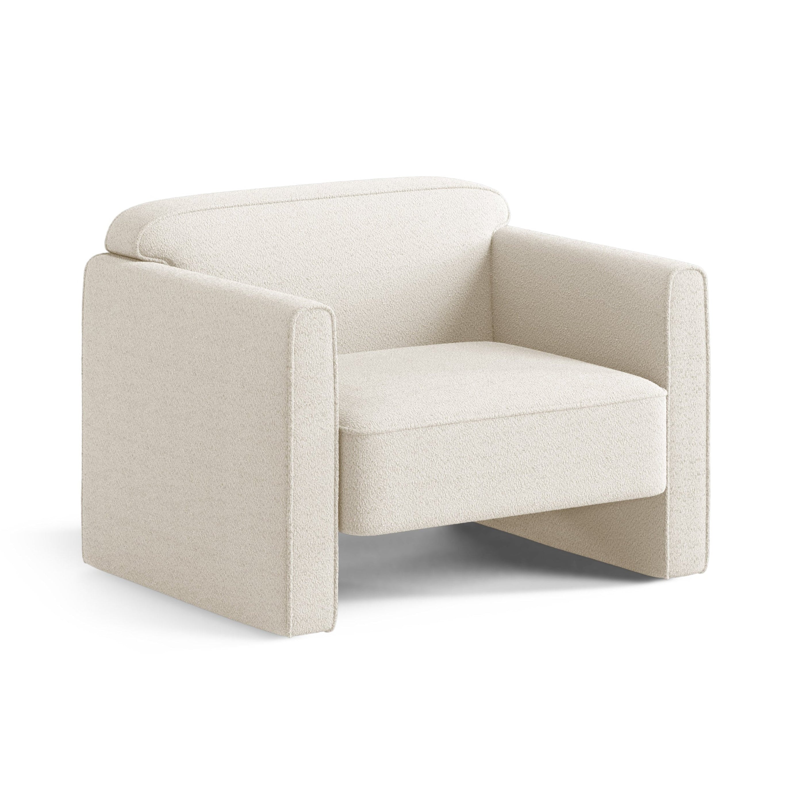 Sessel ABBY Elfenbein Boucle [ewelina] [Amelia spr]