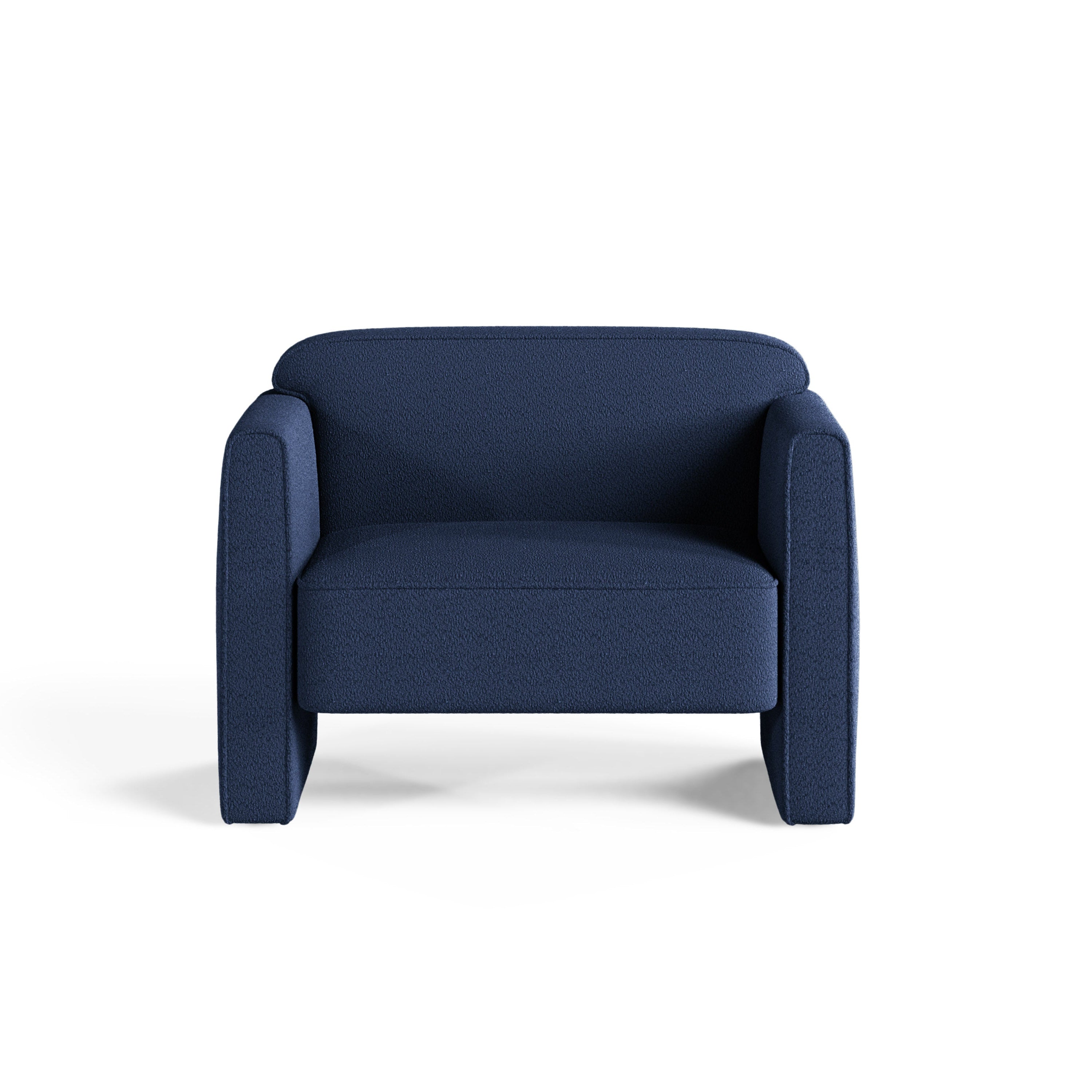 Fauteuil ABBY zeeblauw boucle [ewelina] [Amelia spr]