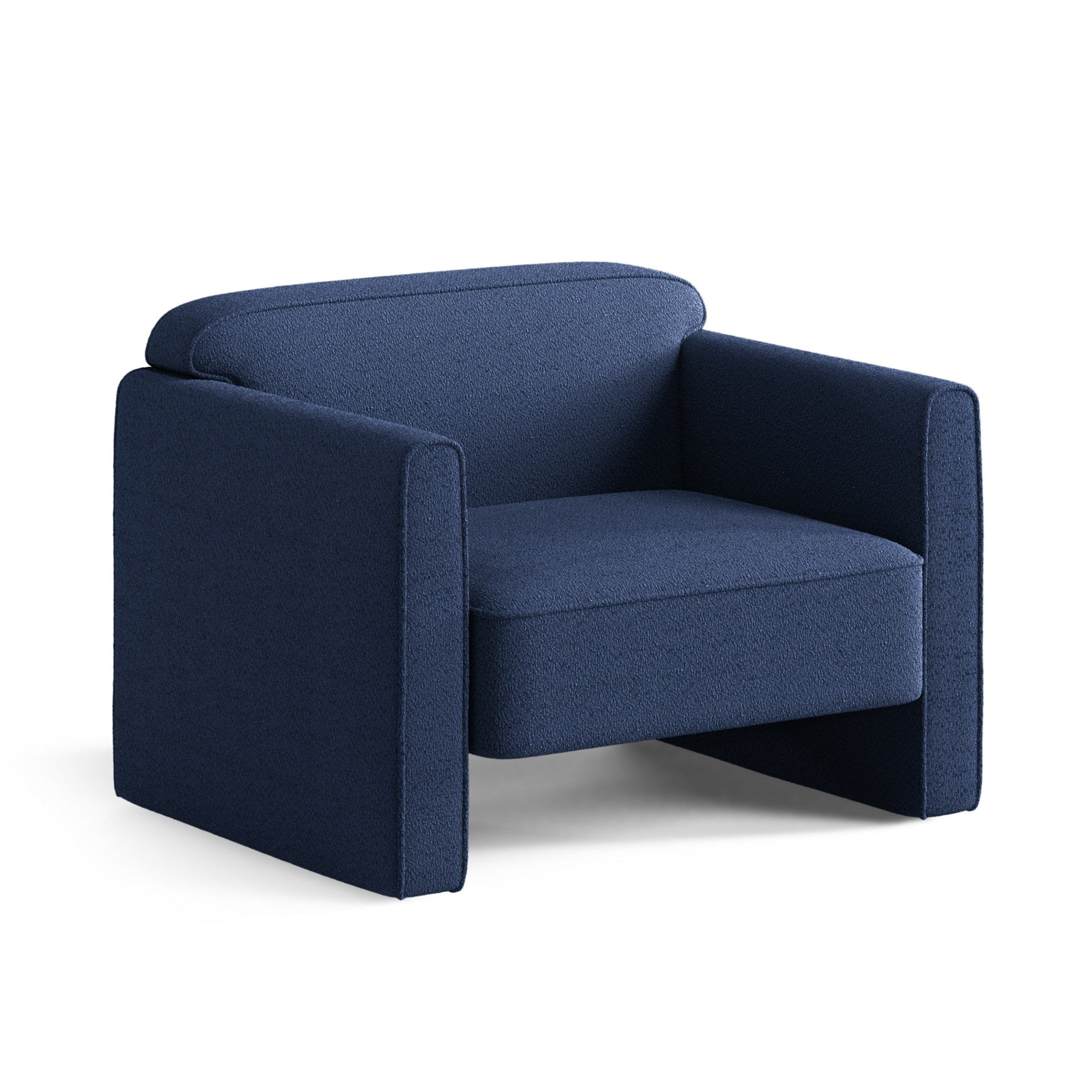 Fauteuil ABBY zeeblauw boucle [ewelina] [Amelia spr]