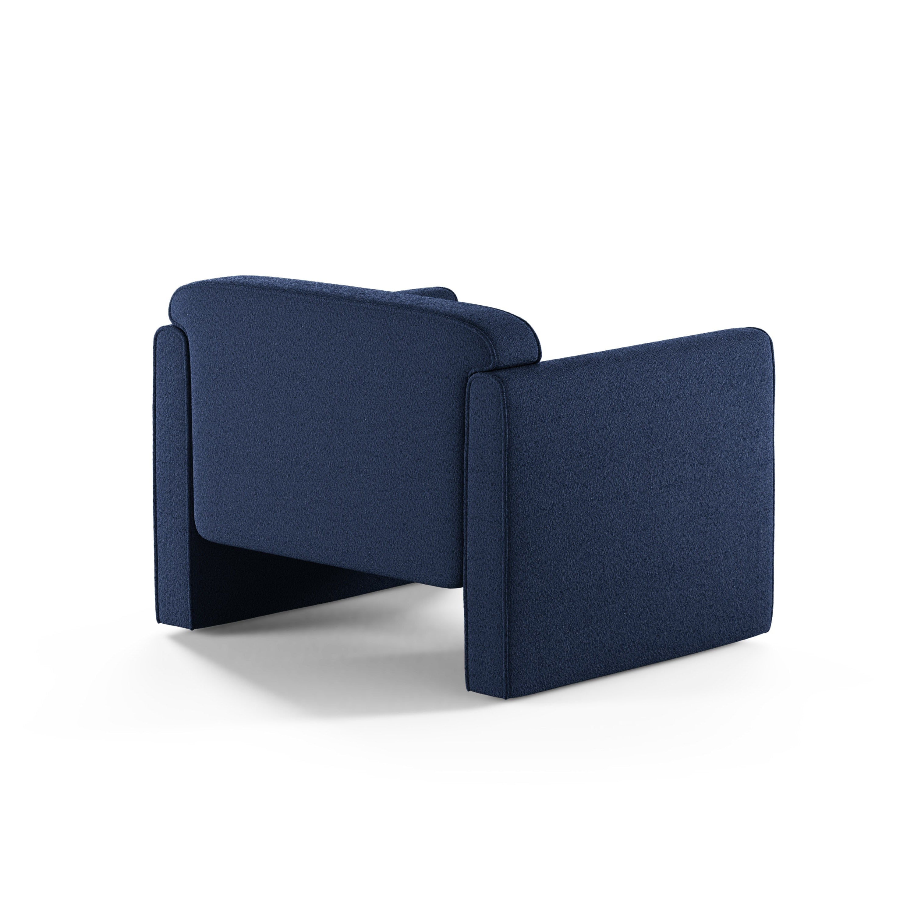 Fauteuil ABBY zeeblauw boucle [ewelina] [Amelia spr]