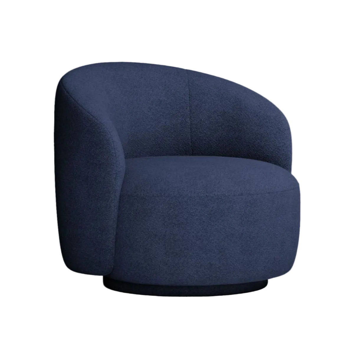 Fotel obrotowy LETIZIA granatowy boucle – ujęcie 8