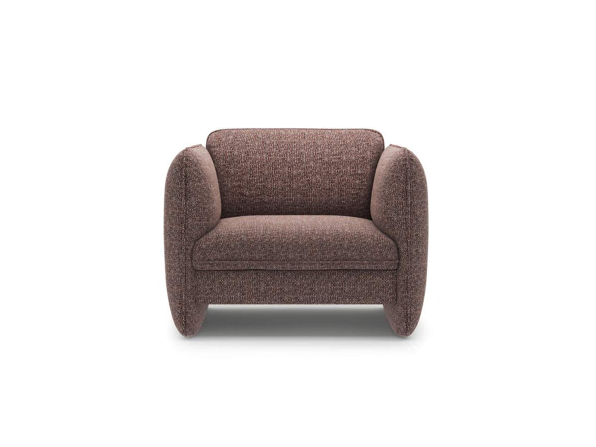 Fauteuil GEORGIA bruin chenille