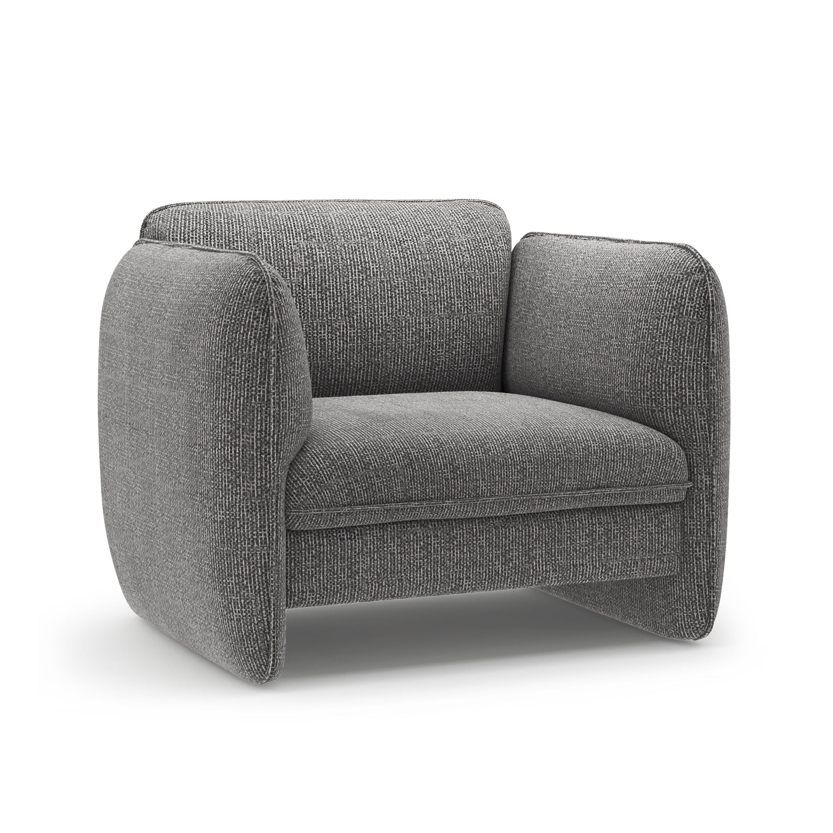 Fauteuil GEORGIA donkergrijs chenille