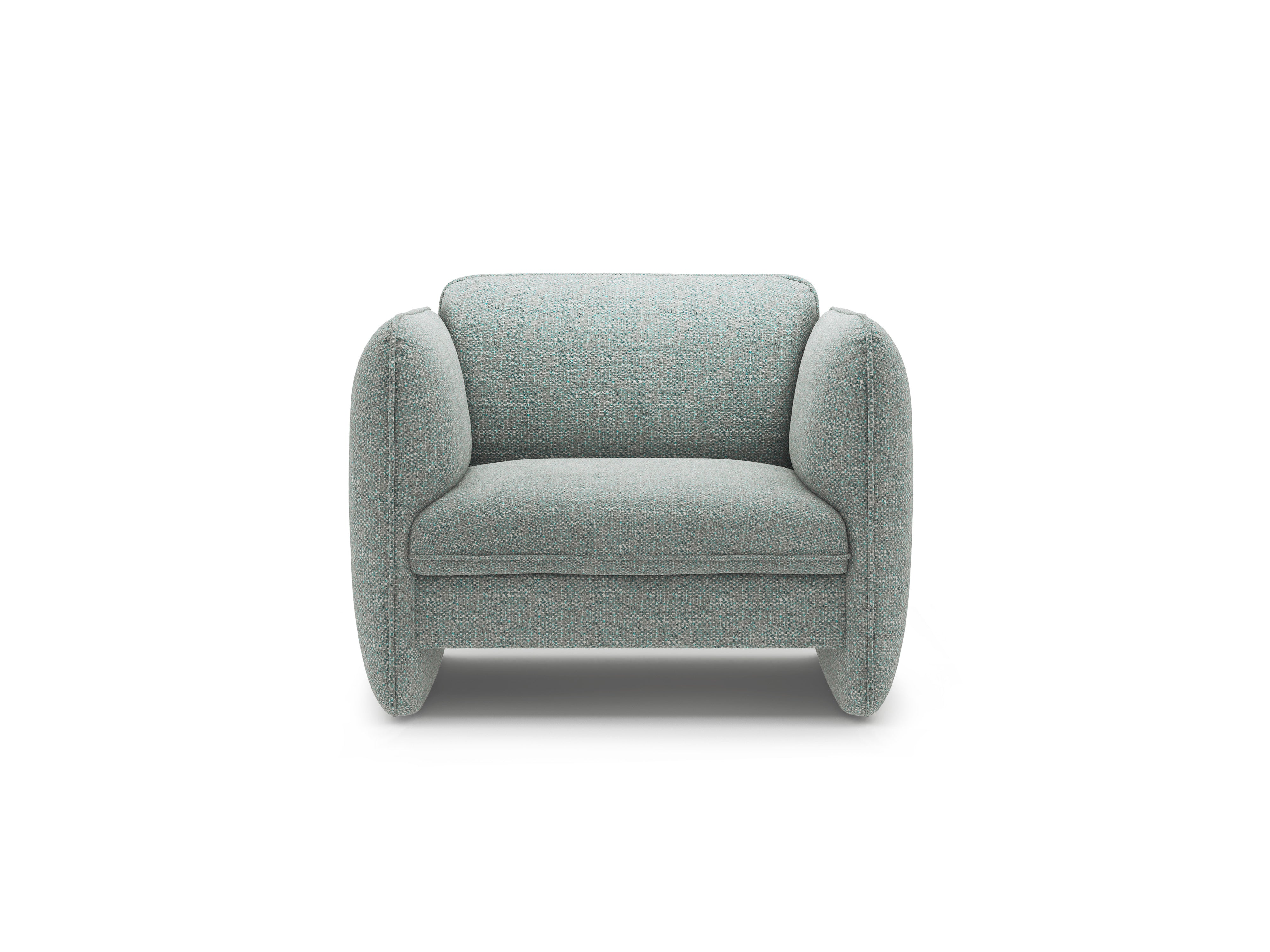 Fauteuil GEORGIA gedempt blauw chenille
