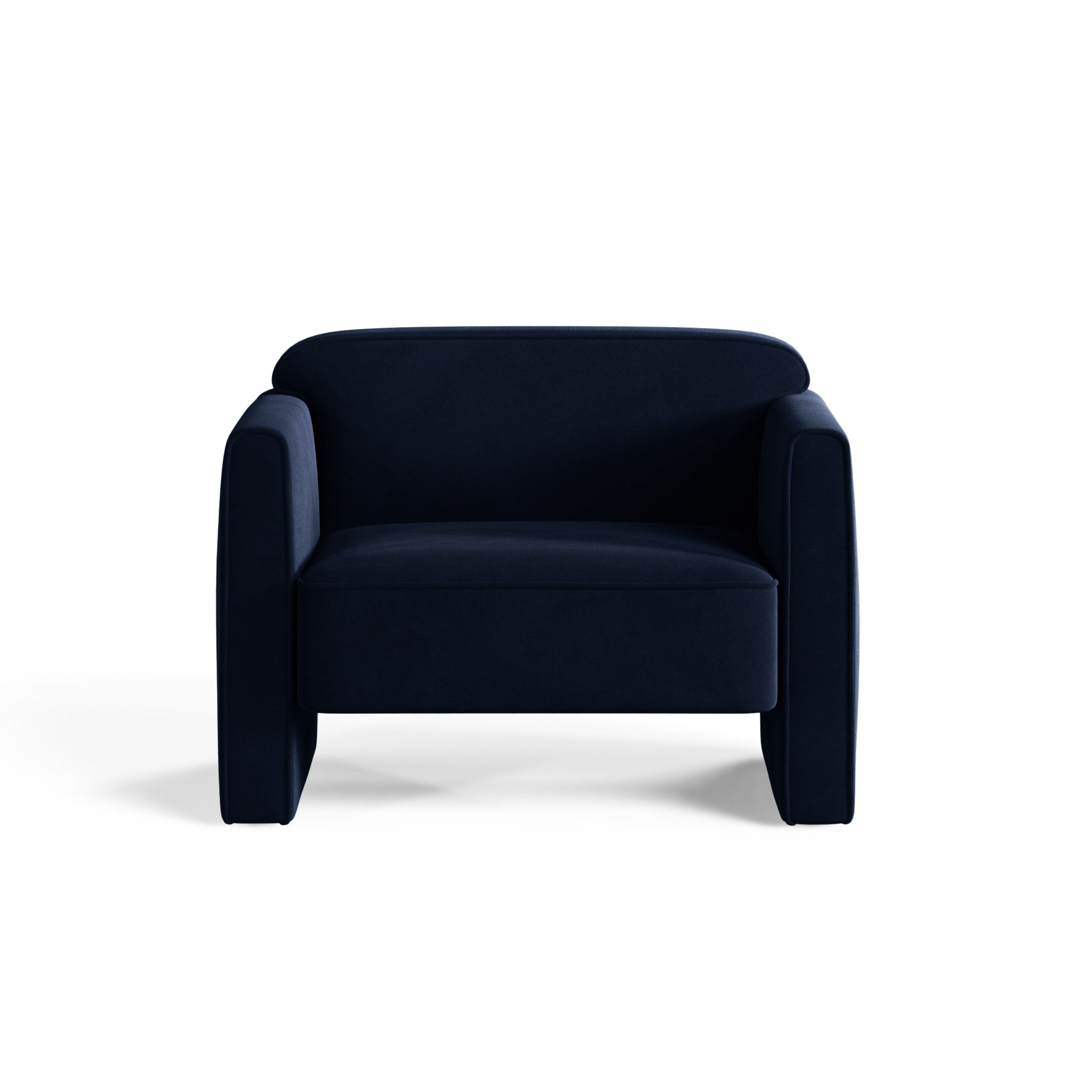 Royal Blue Velvet Armchair ABBY