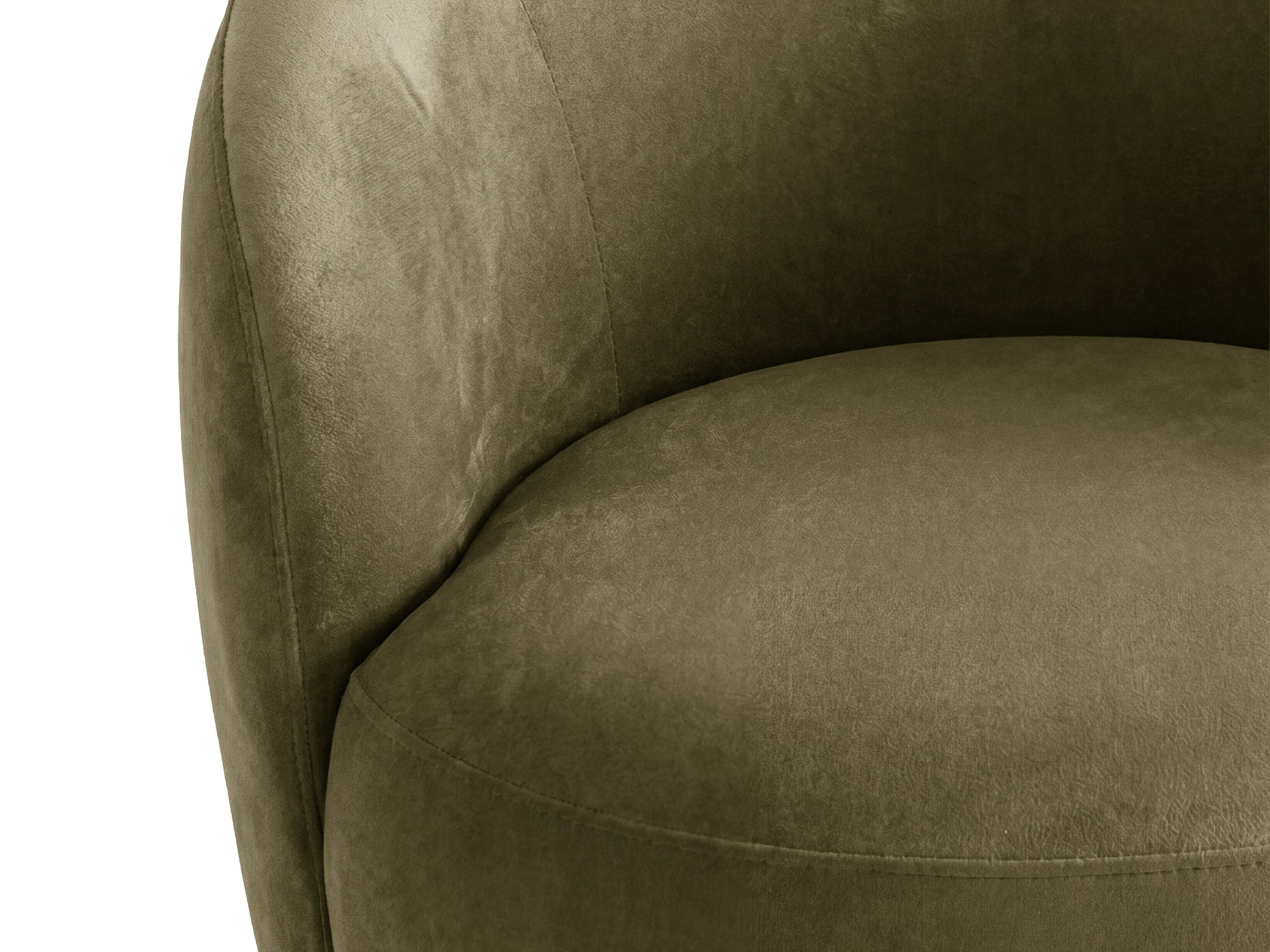 Velours fauteuil AMALTA groen