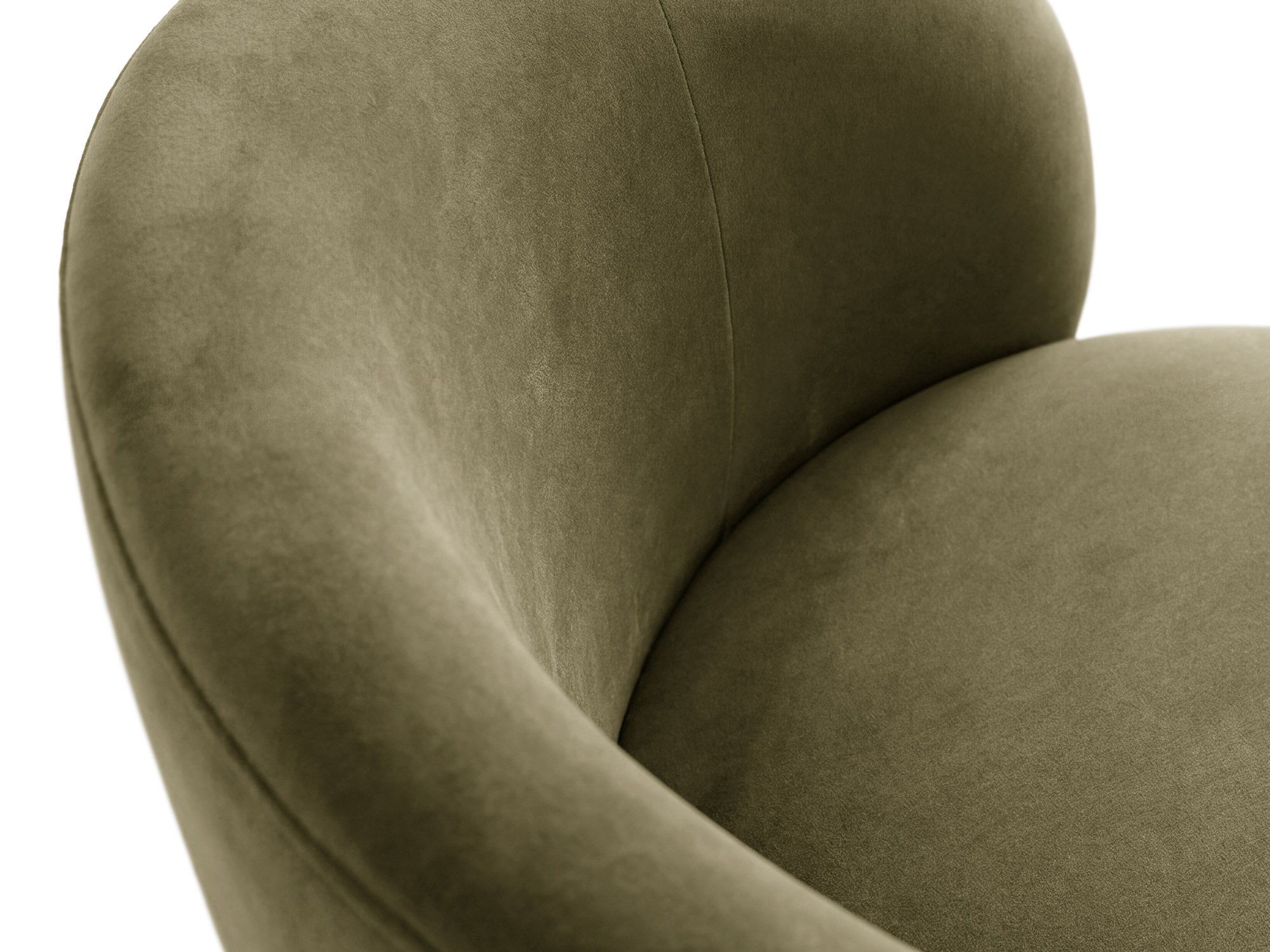 Velours fauteuil AMALTA groen
