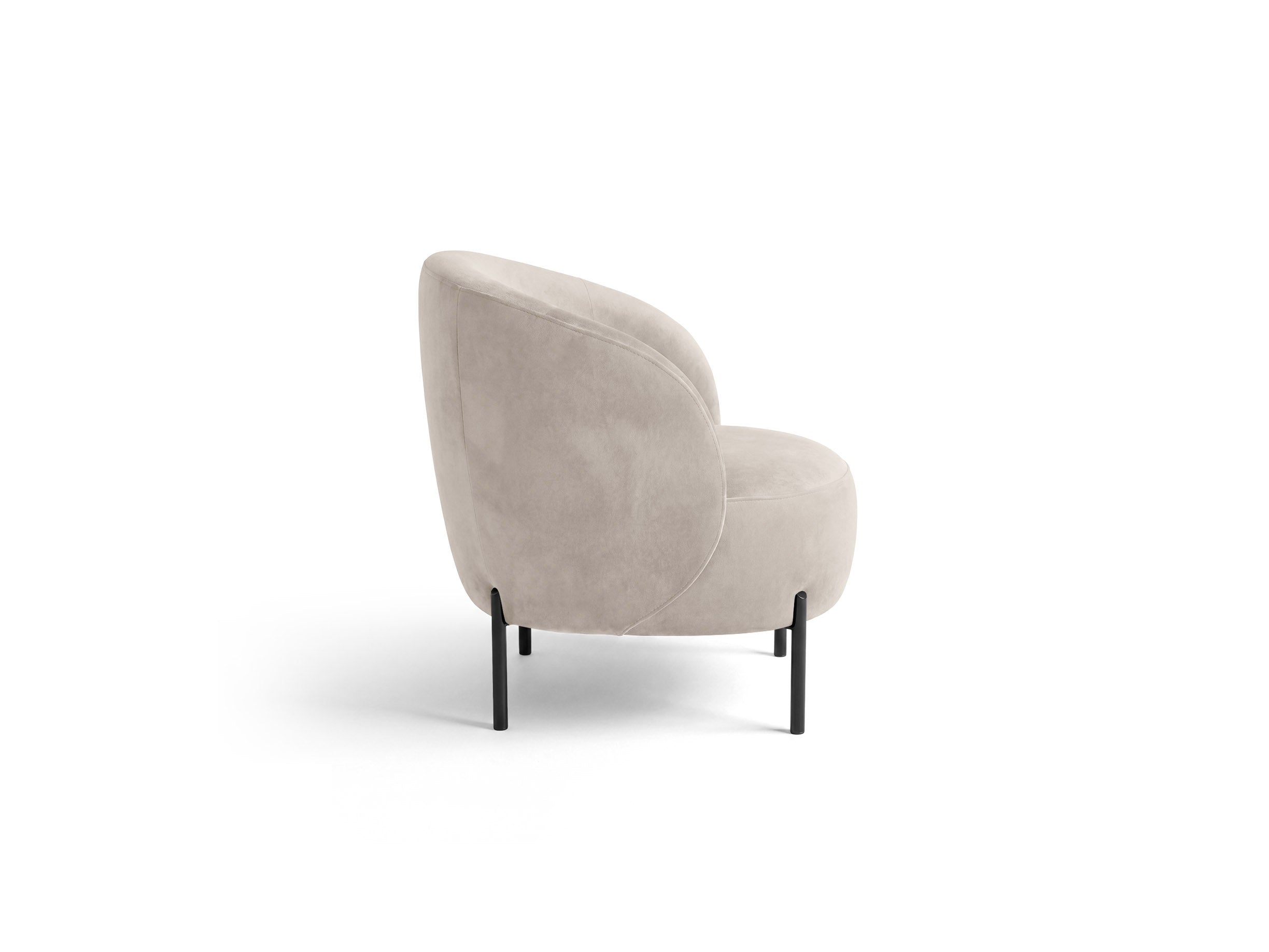 Velours fauteuil AMALTA beige