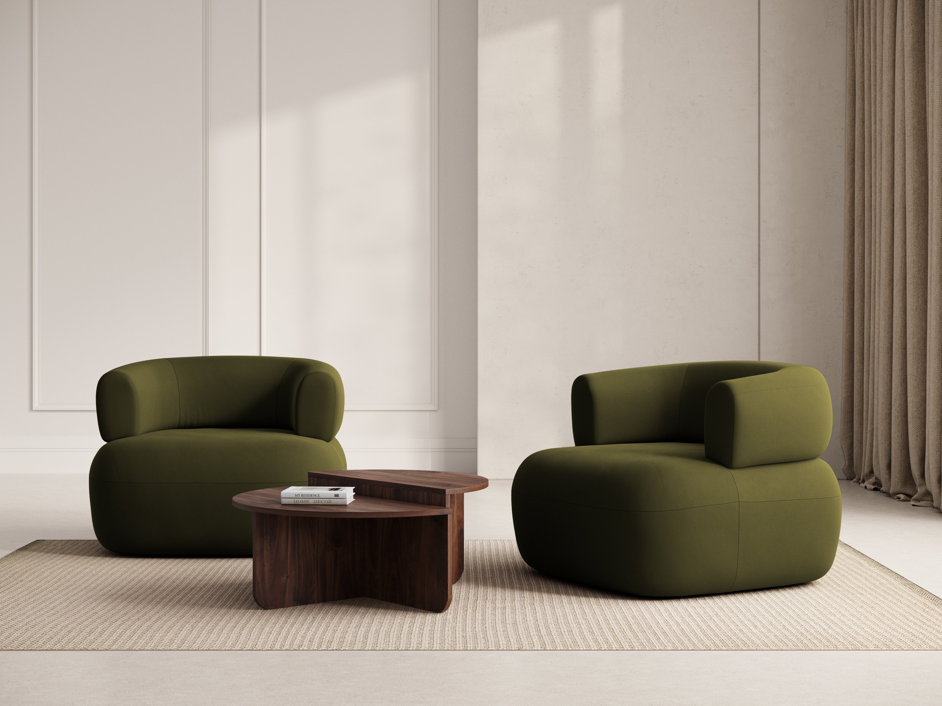 Velvet Armchair JENNY Green [ewelina] [Amelia spr]
