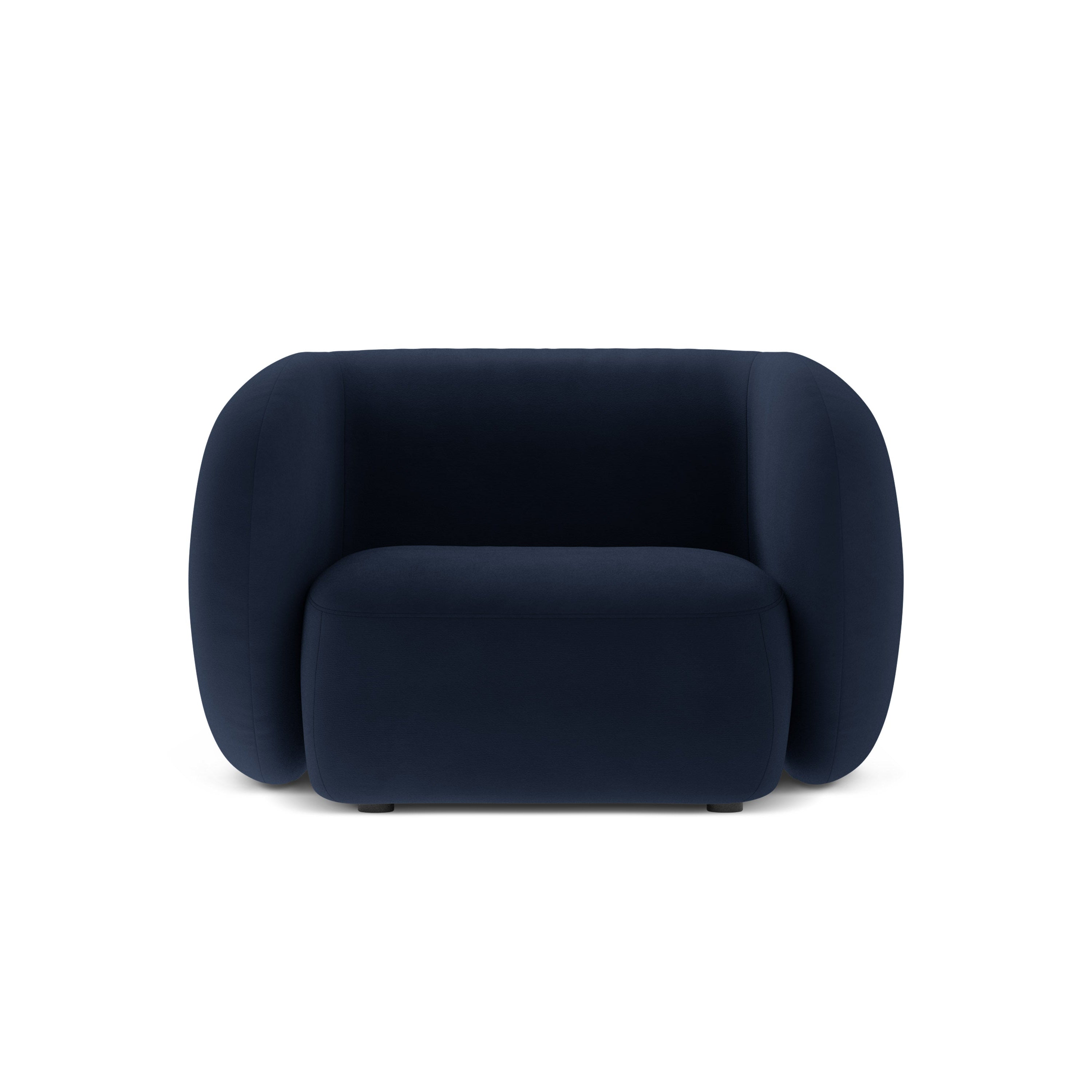 Fluwelen fauteuil KATE koninklijk blauw