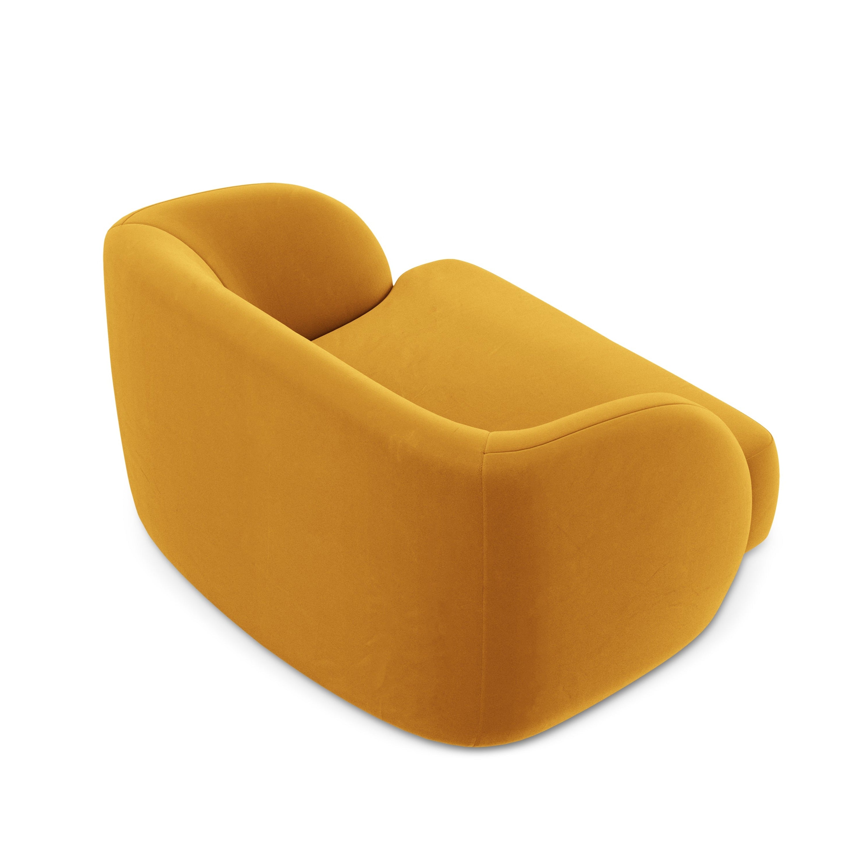 Fotel aksamitny MILEY żółty Micadoni    Eye on Design