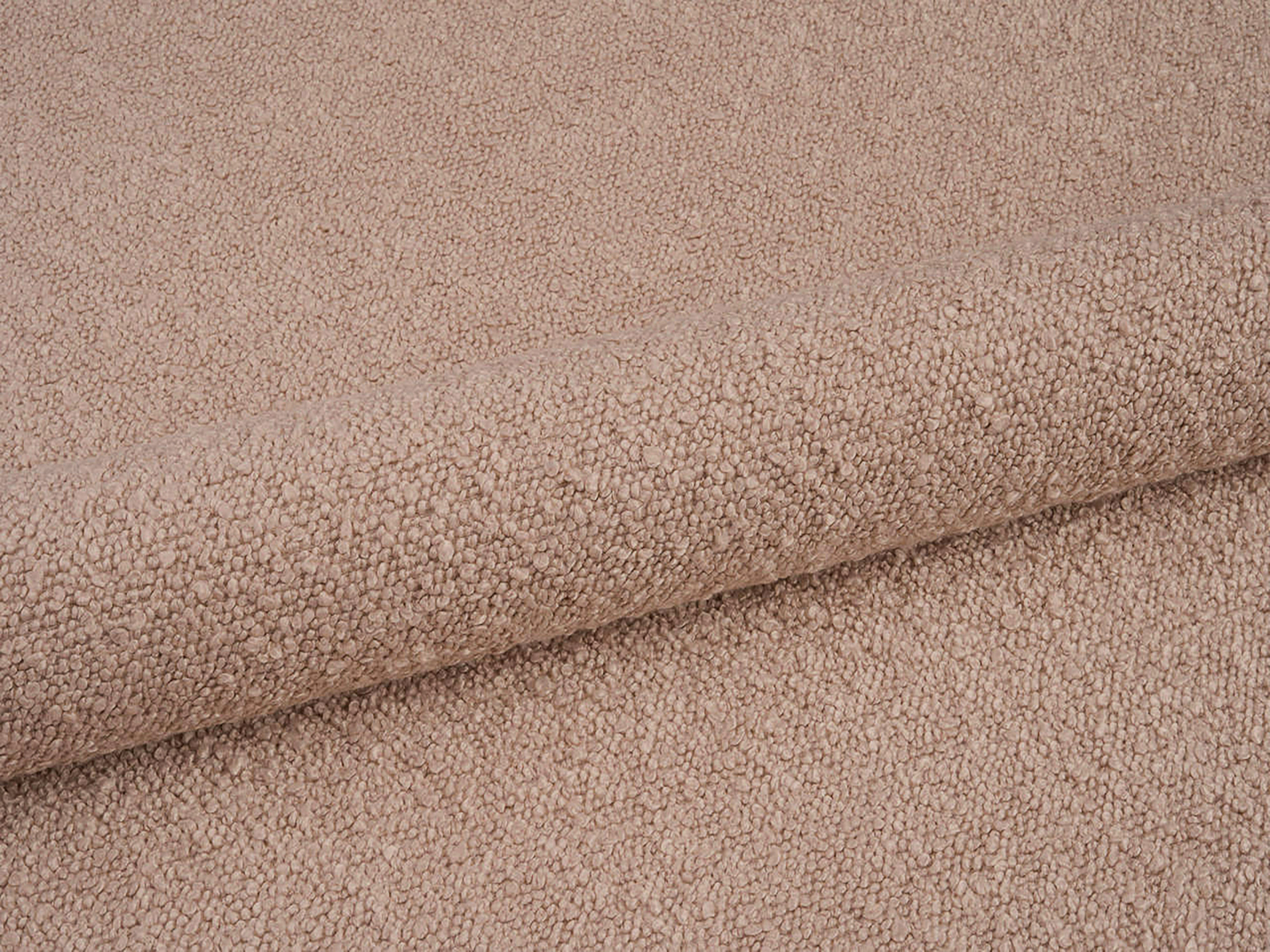 Łóżko LINEA pudrowy róż boucle – tkanina bouclé, Micadoni