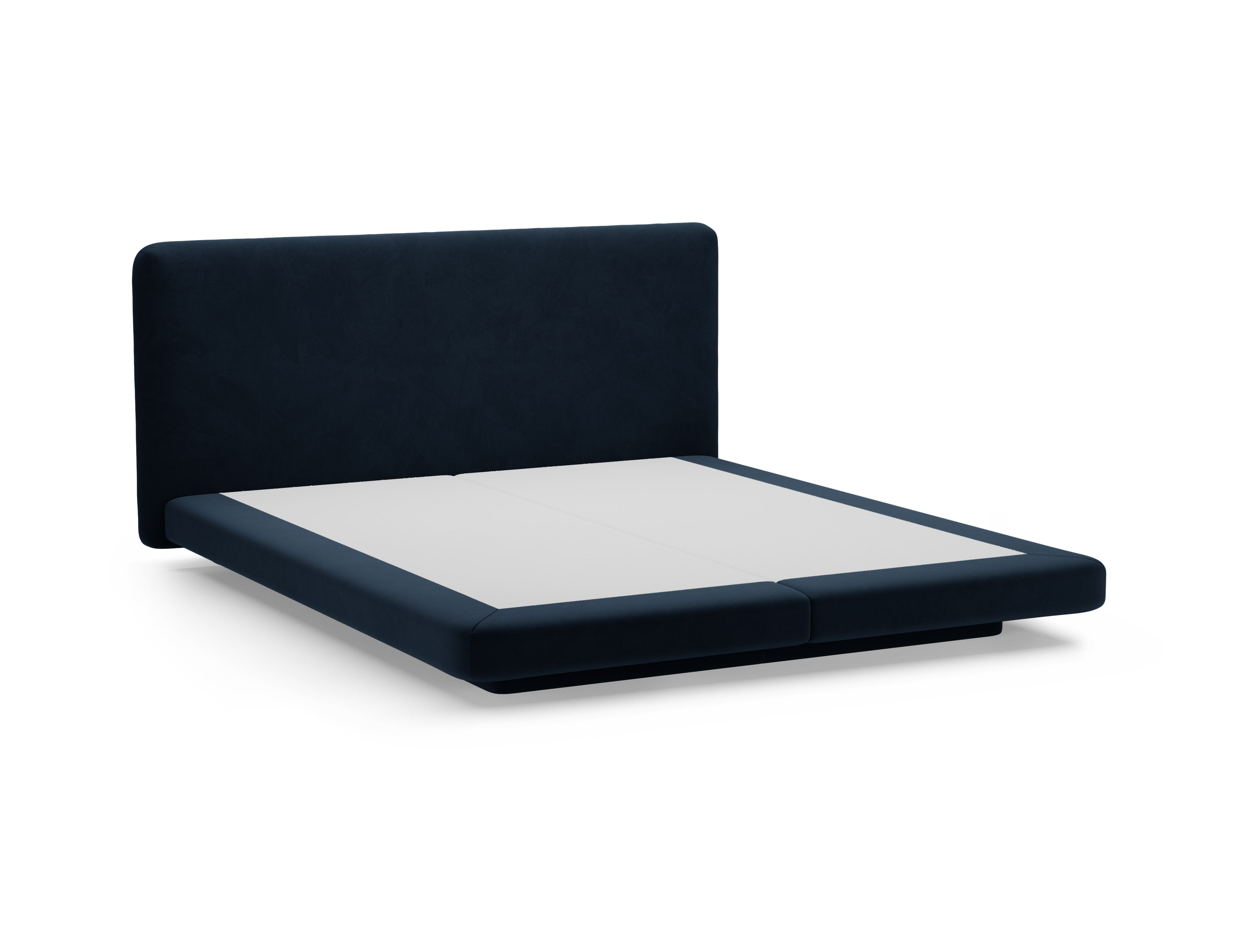 Velvet bed LINEA marineblauw