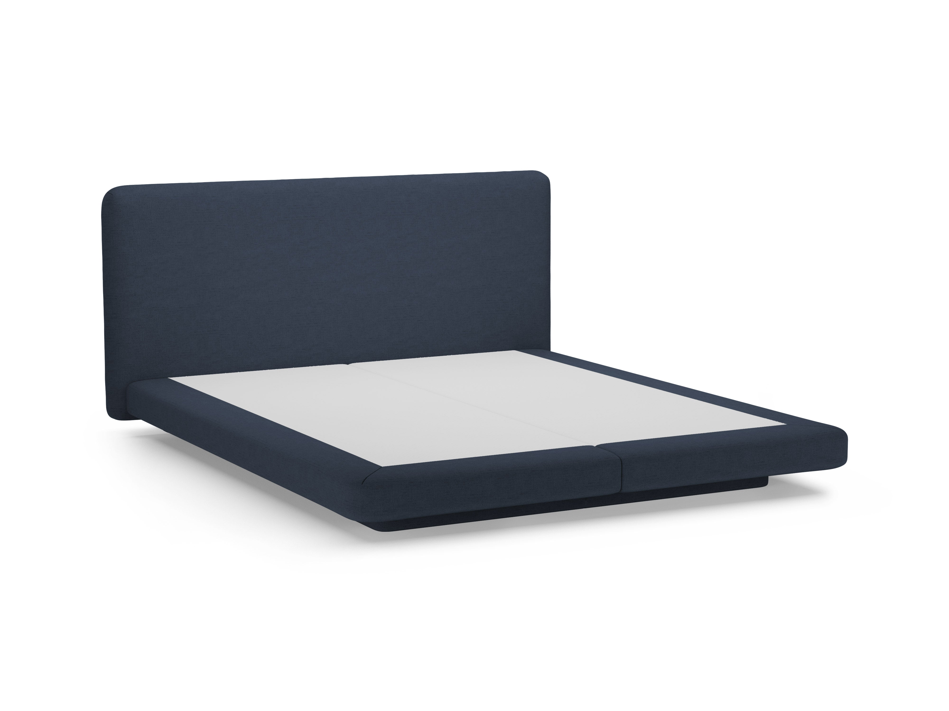 Łóżko LINEA królewski niebieski do sypialni – styl minimalistyczny