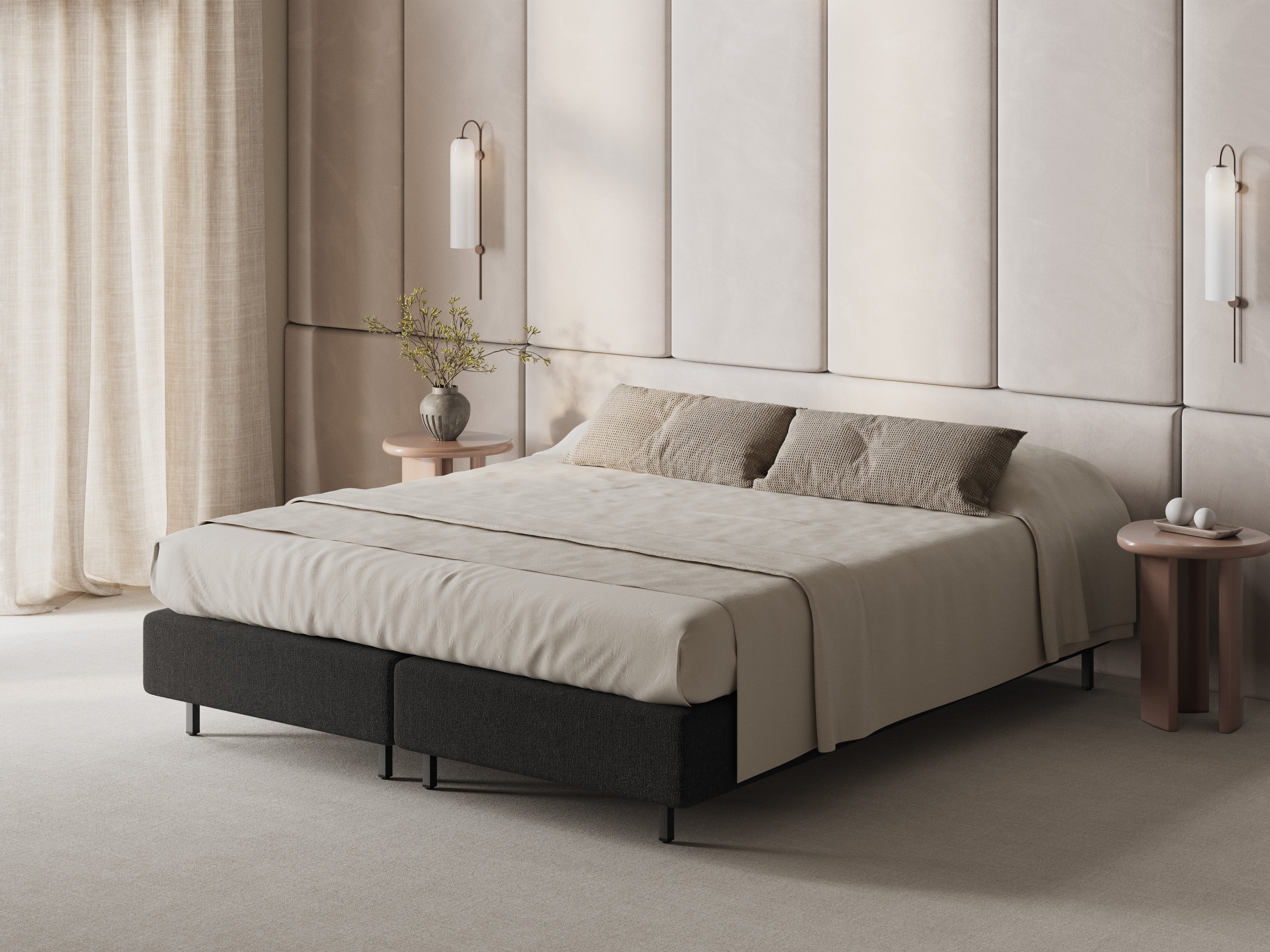 Bed WHALE antraciet szenil