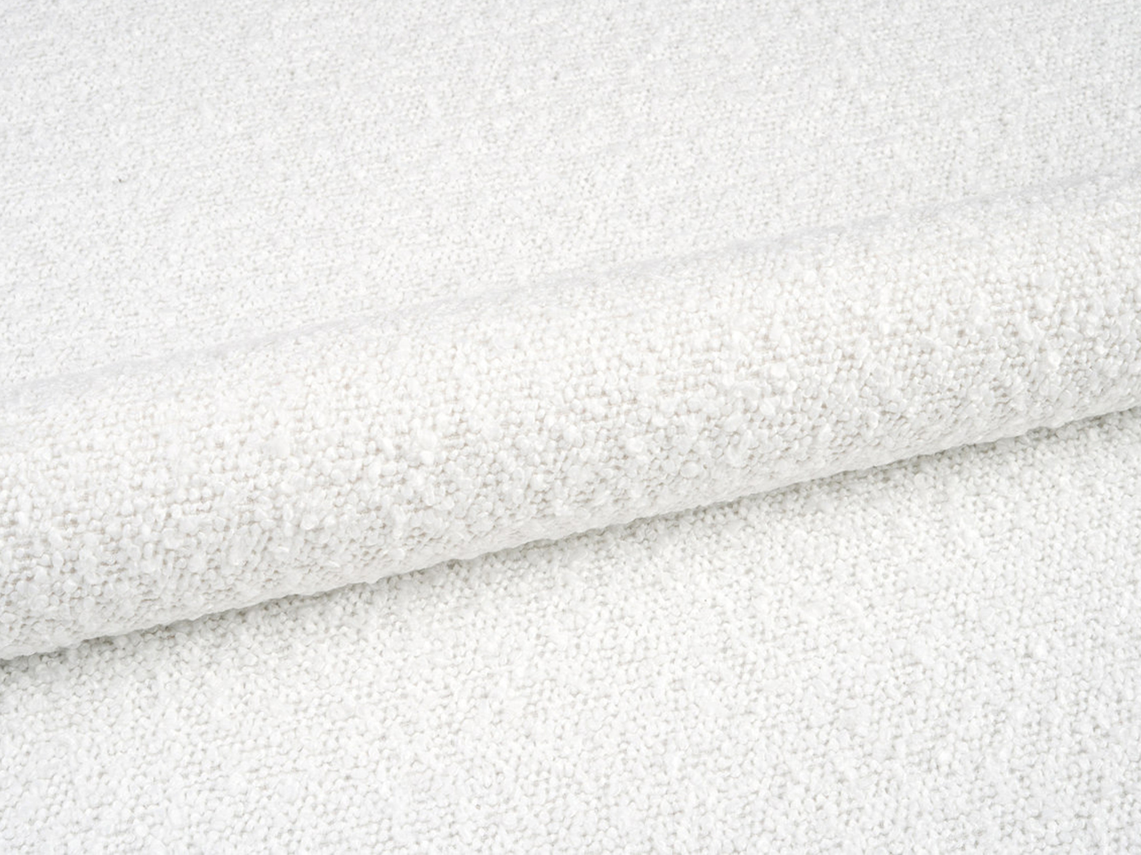 Bed AVELINE witte boucle