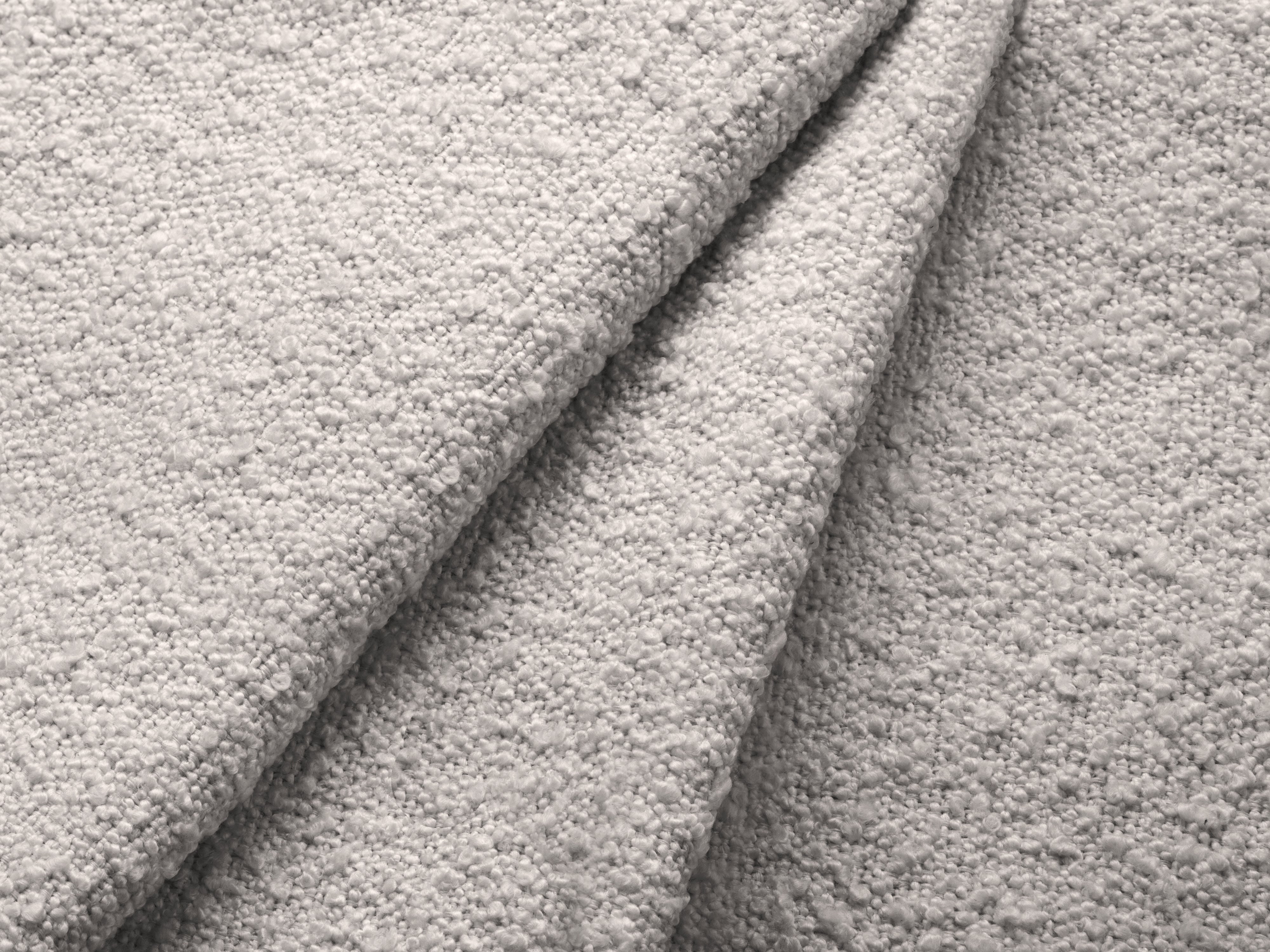 Bed met opbergruimte LUPINE lichtgrijze boucle