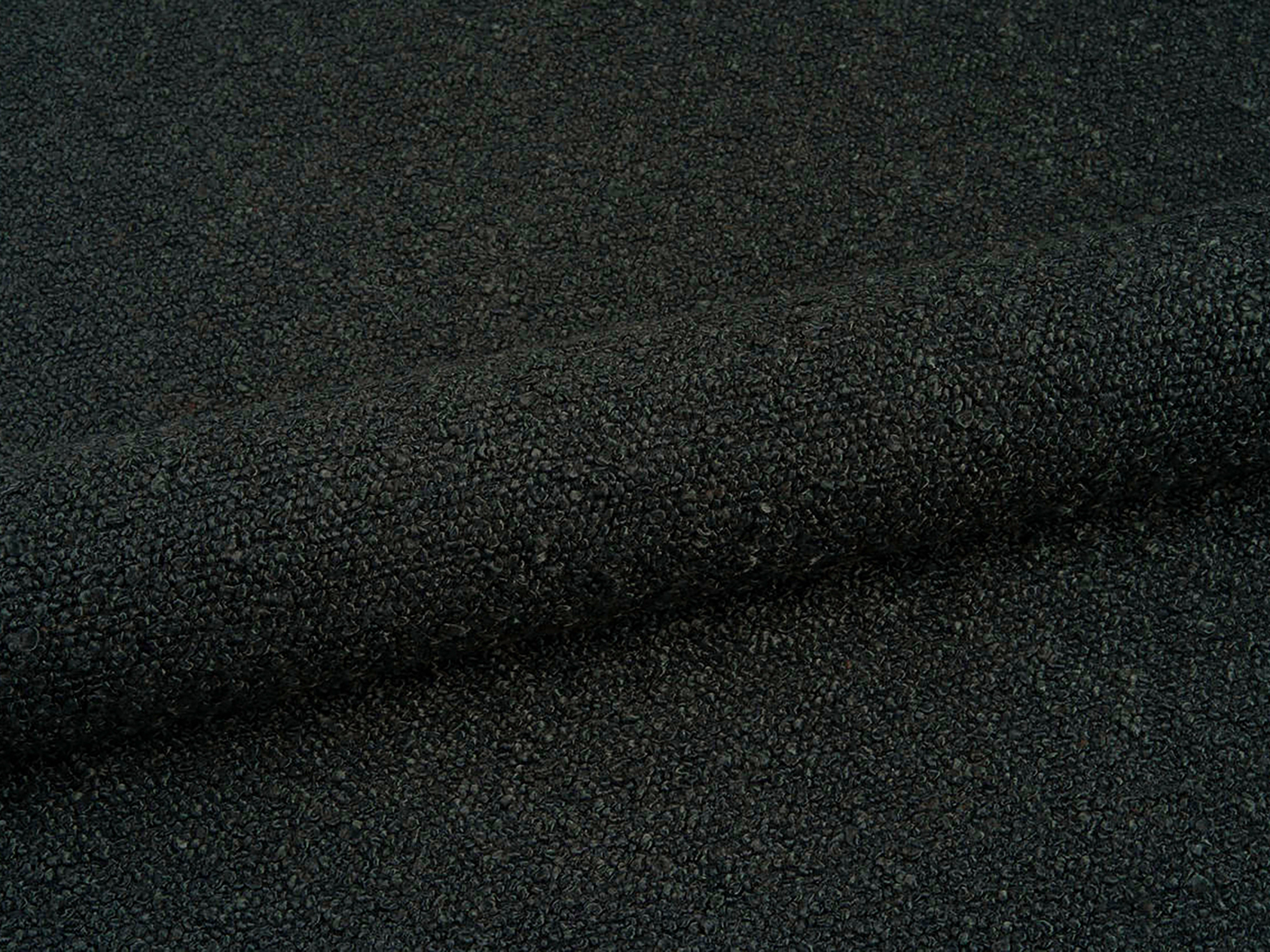 Bed OVALO zwarte boucle