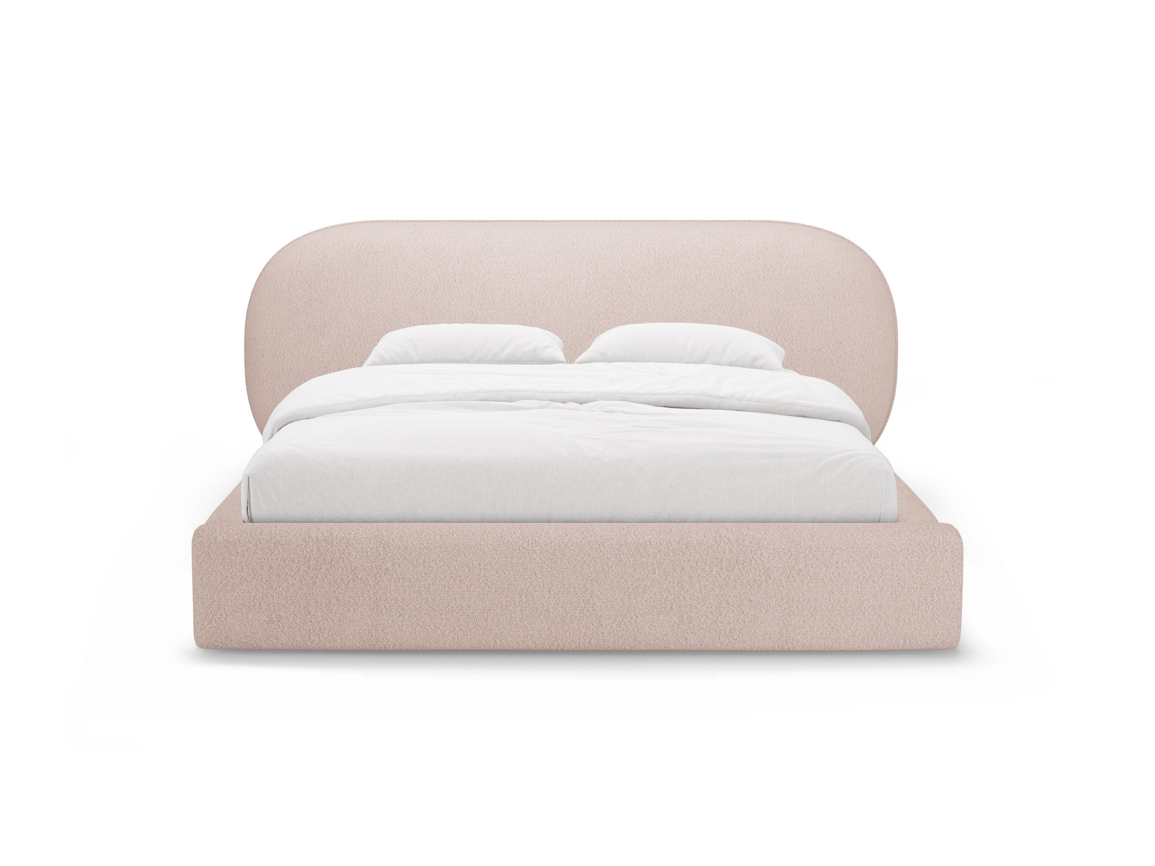 OVALO bed roze boucle