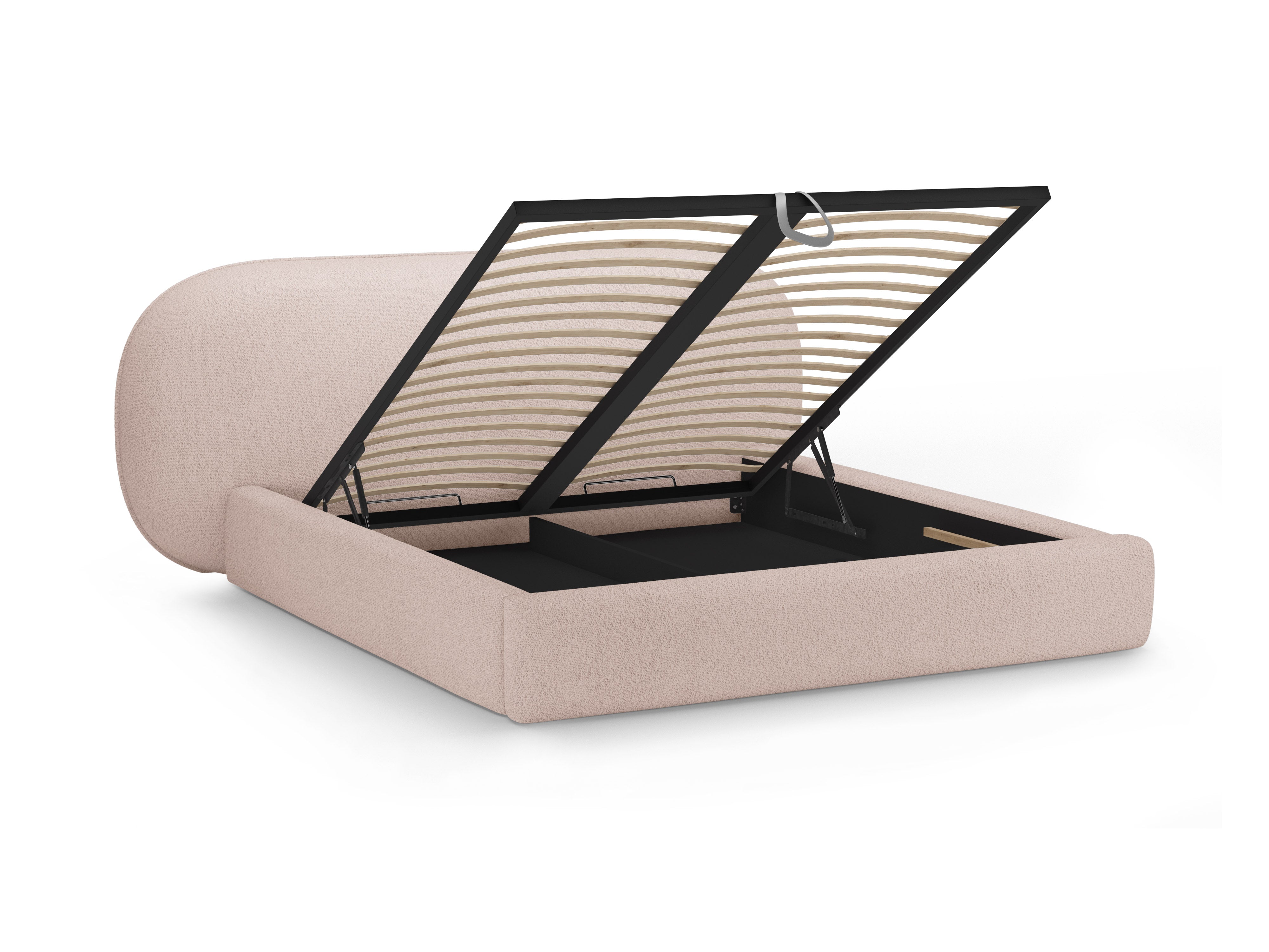 OVALO bed roze boucle