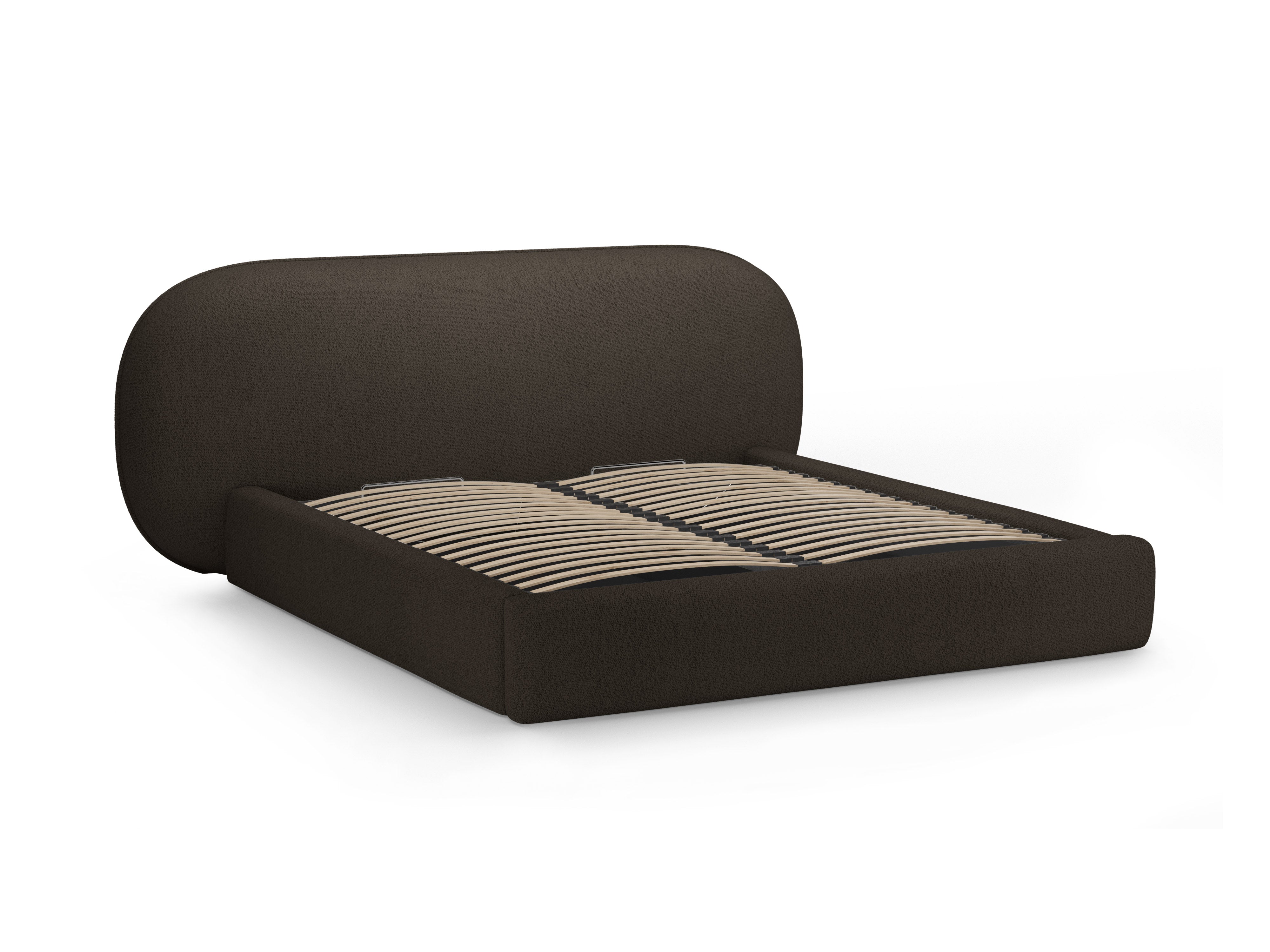 OVALO bed bruin boucle
