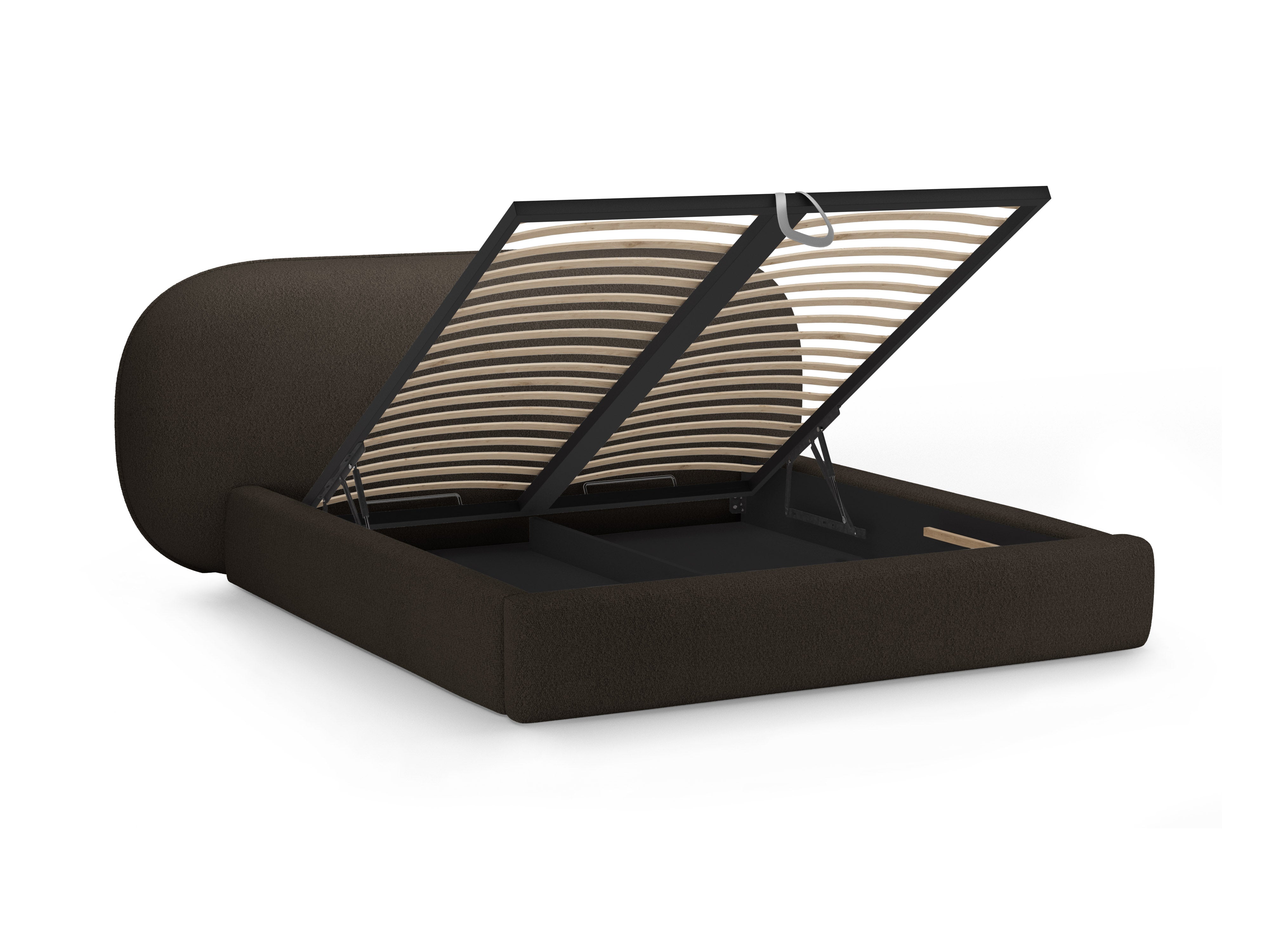 OVALO bed bruin boucle