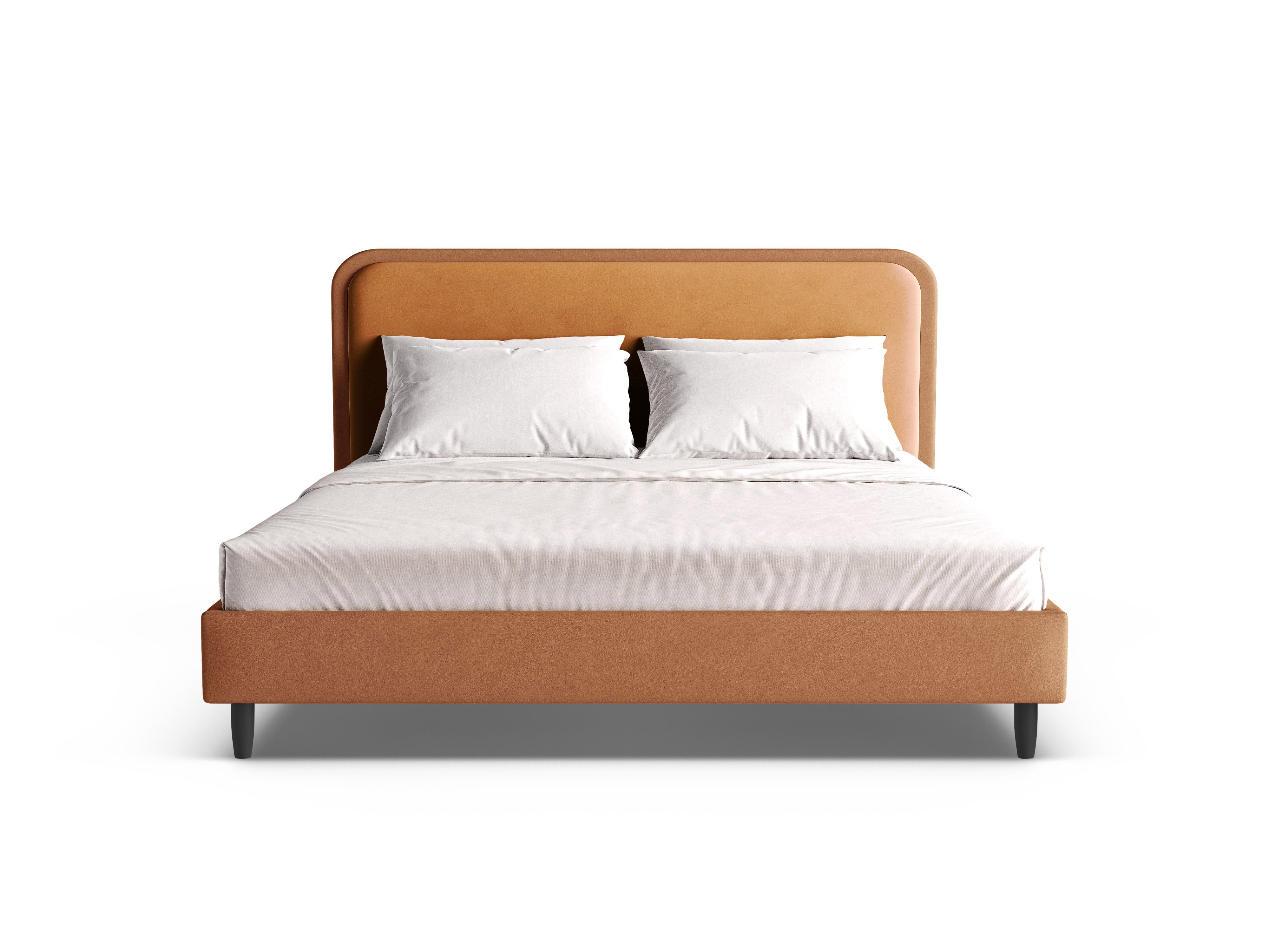 AVELINE Velvet Bed Orange