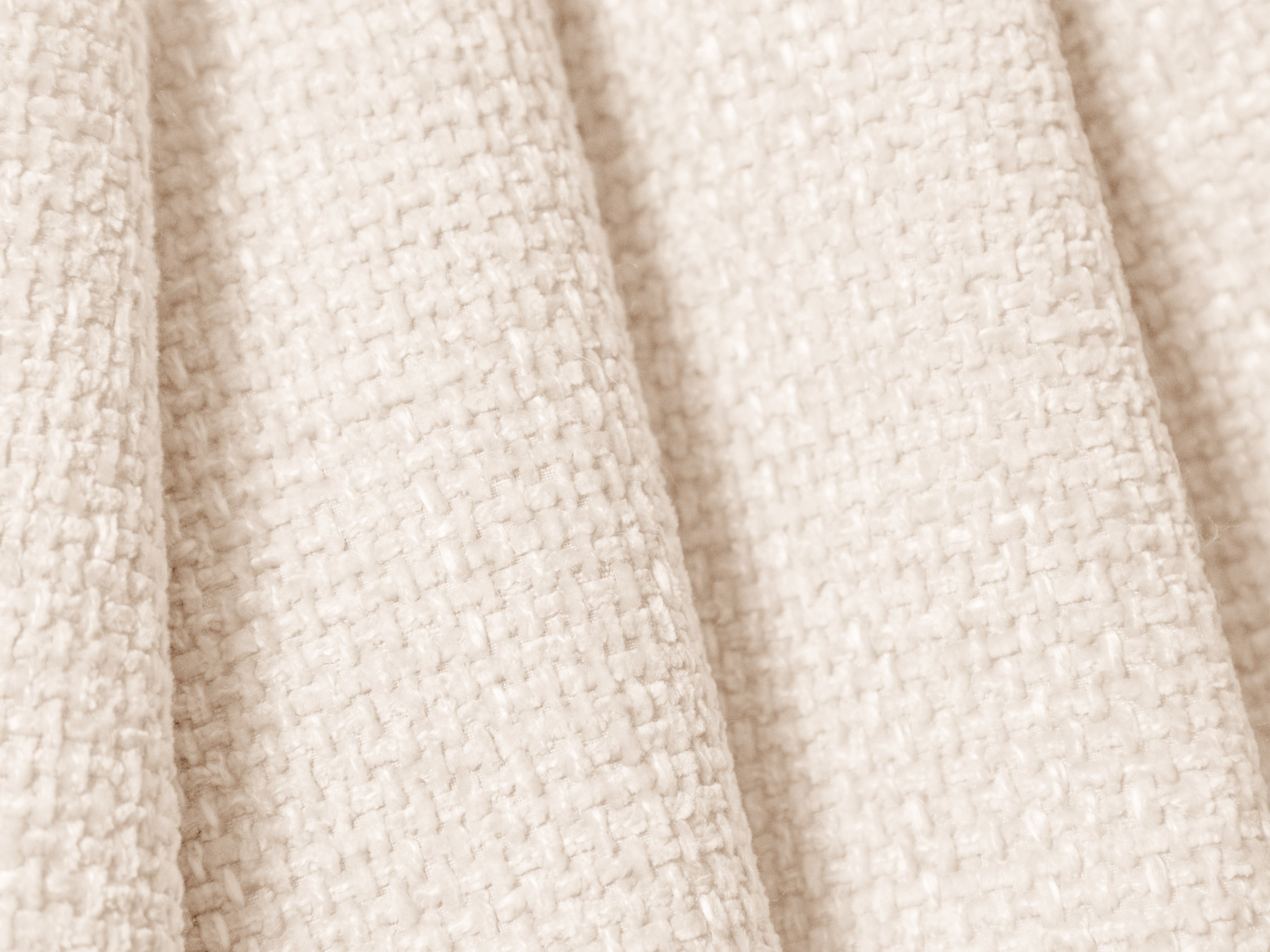 BELLIS bed met opbergruimte voor beddengoed in lichtbeige zijdeachtige chenille