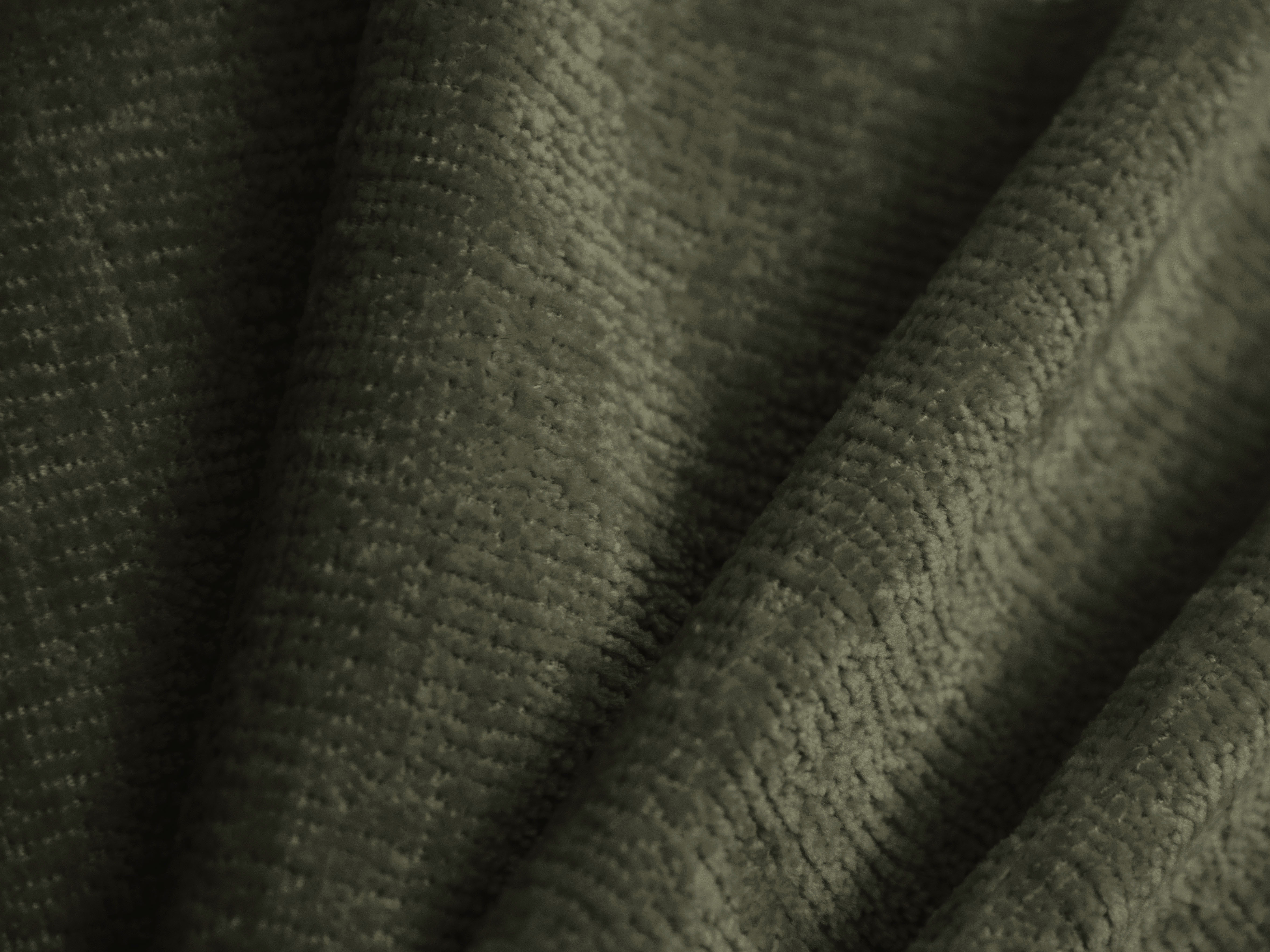 Bed SOLANGE groene chenille