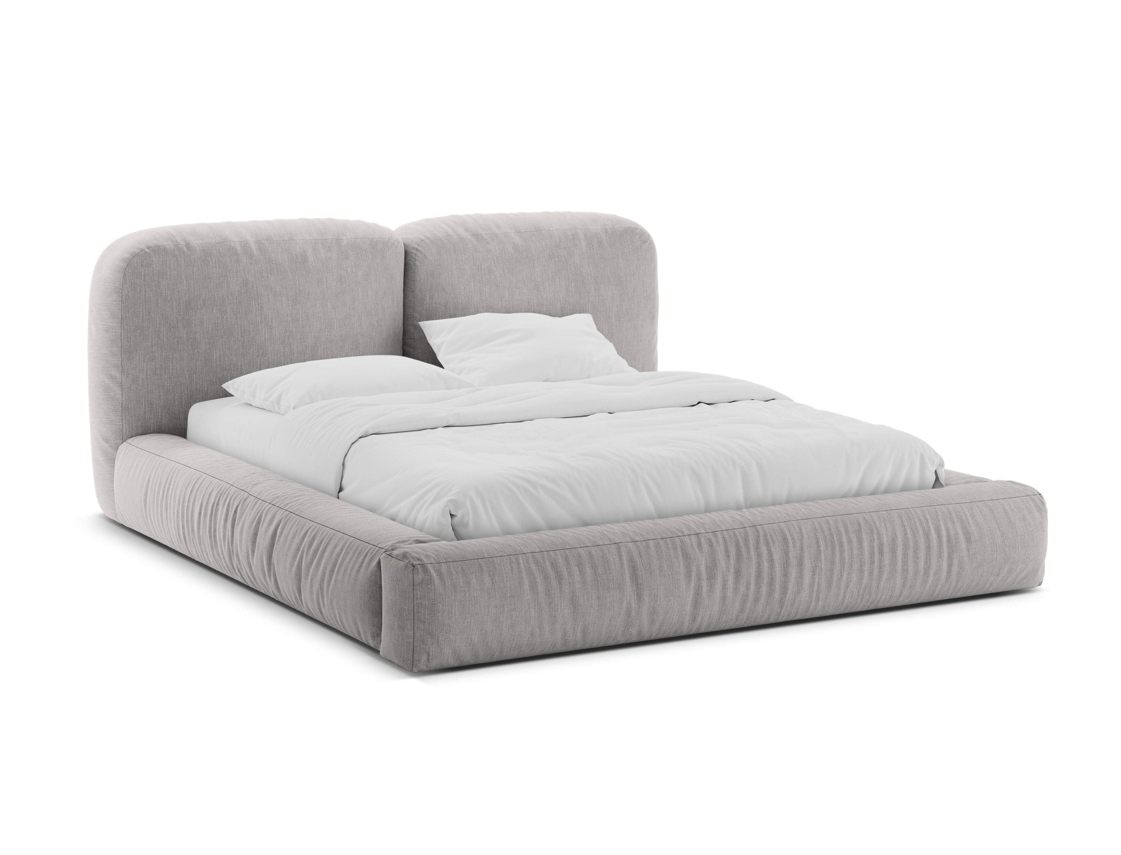 Bed MARTINA lichtgrijs