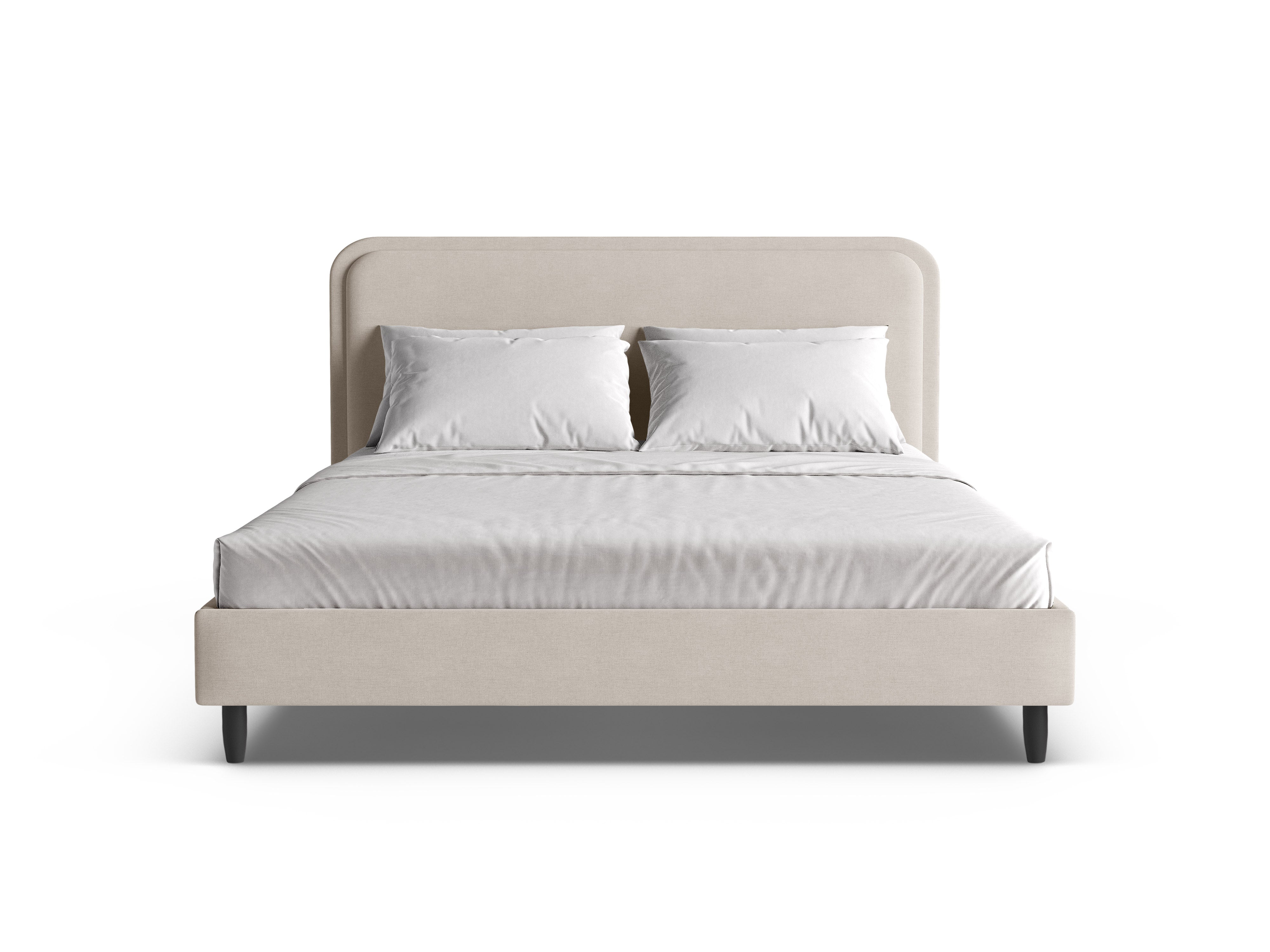 Bed AVELINE lichtbeige