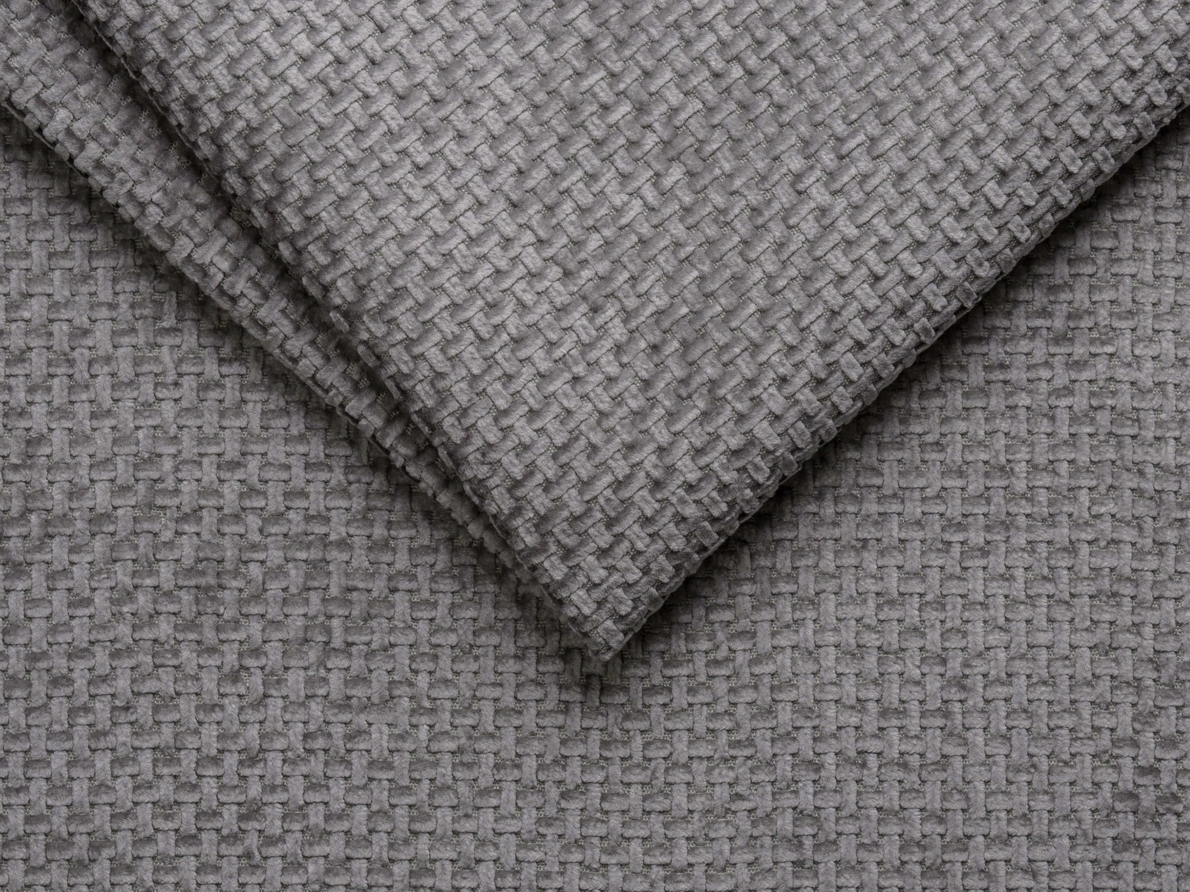 BELLIS bed met opbergruimte voor beddengoed grijs chenille