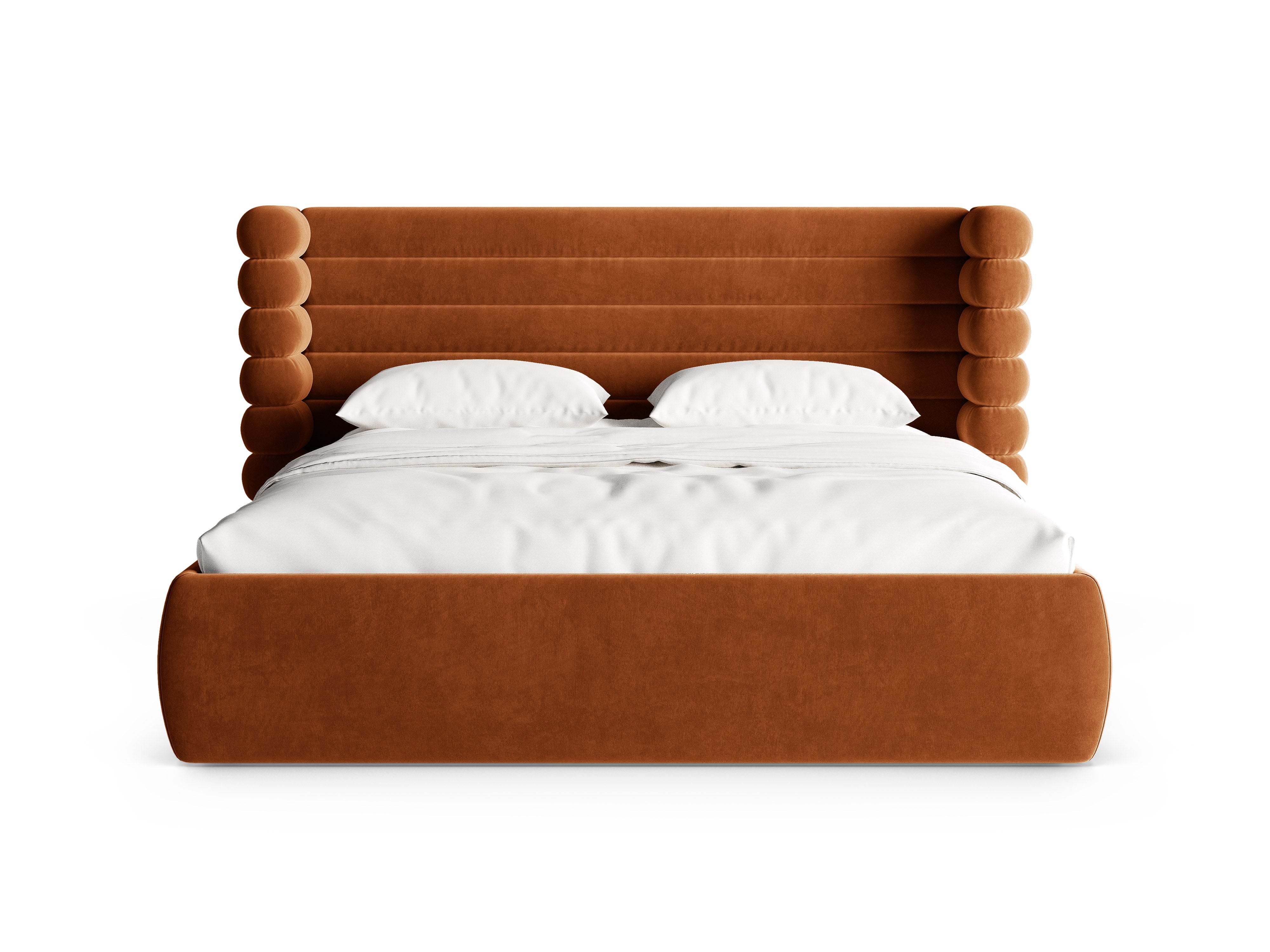 Samtbett MOUNT terrakotta