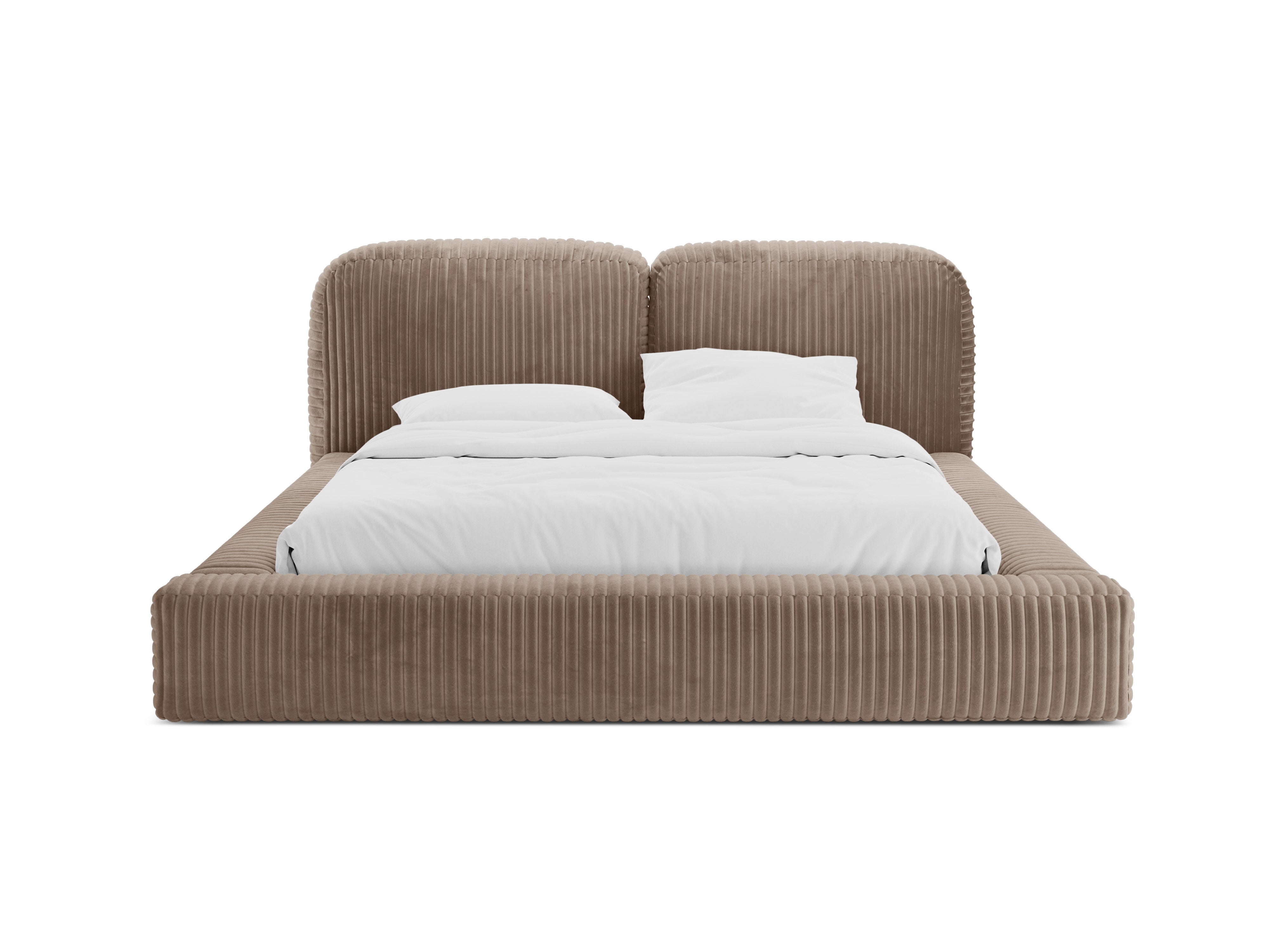 Bett MARTINA beige Cord