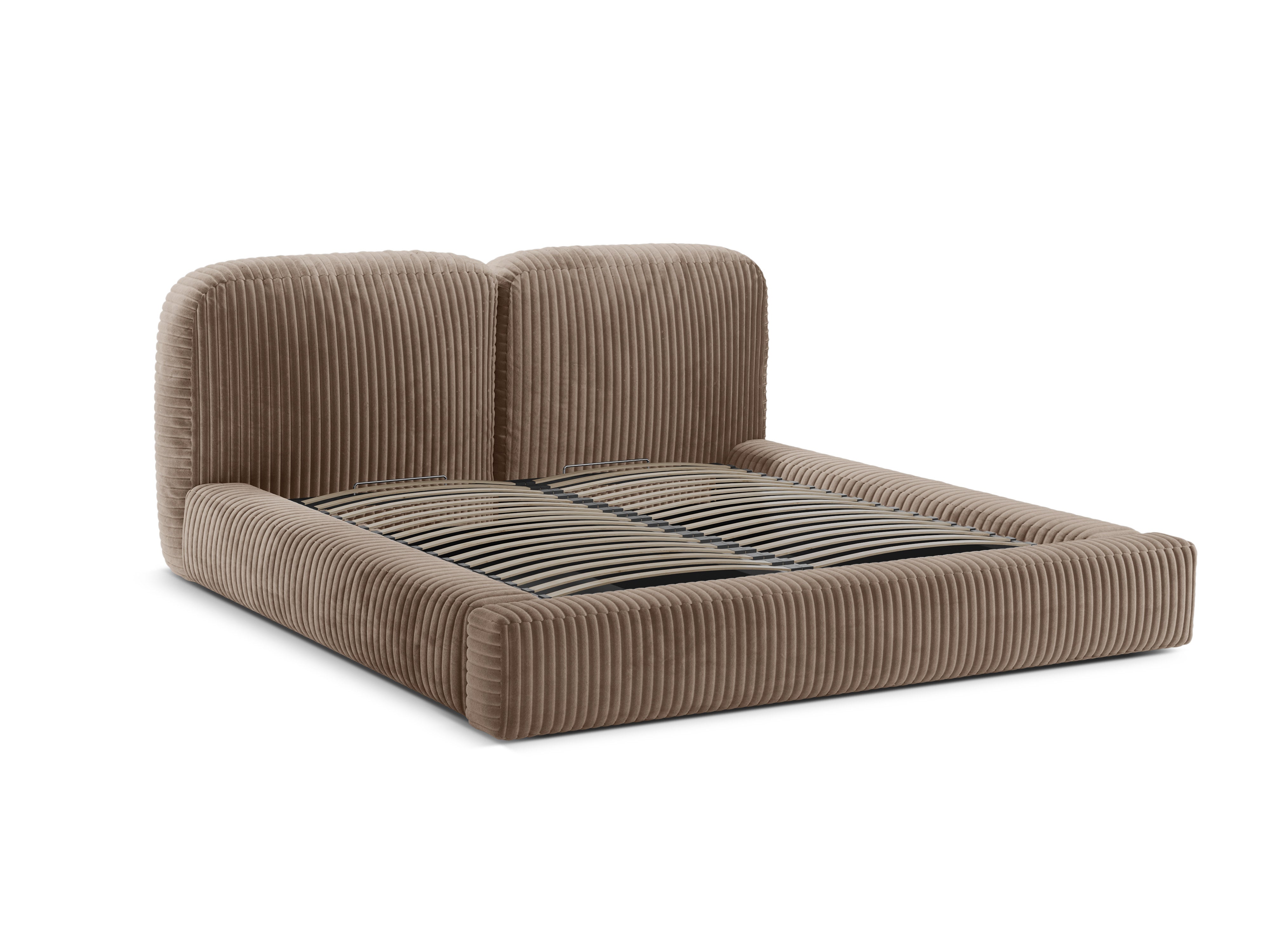 Bett MARTINA beige Cord