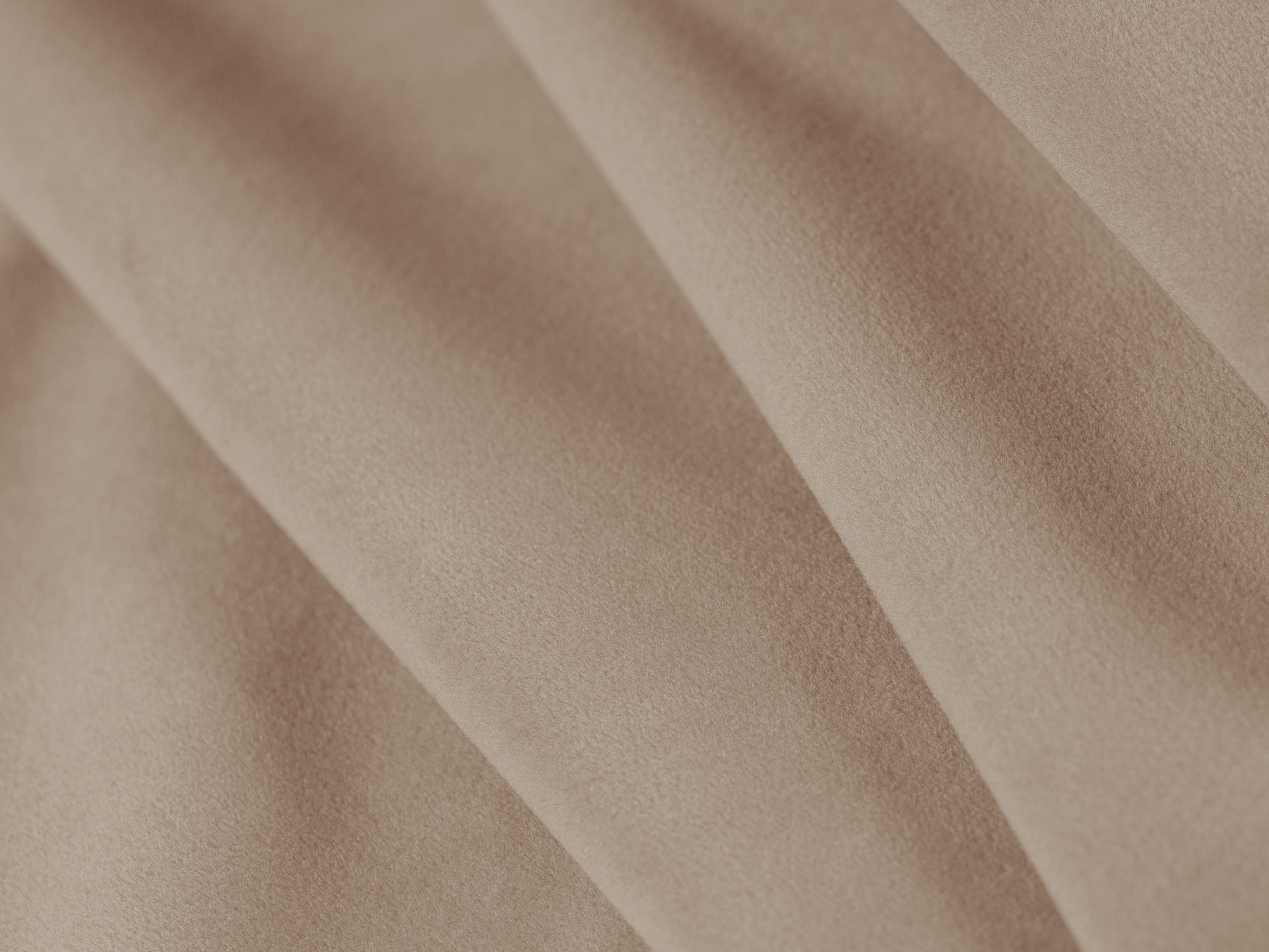Velvet bed OVALO amandelbeige