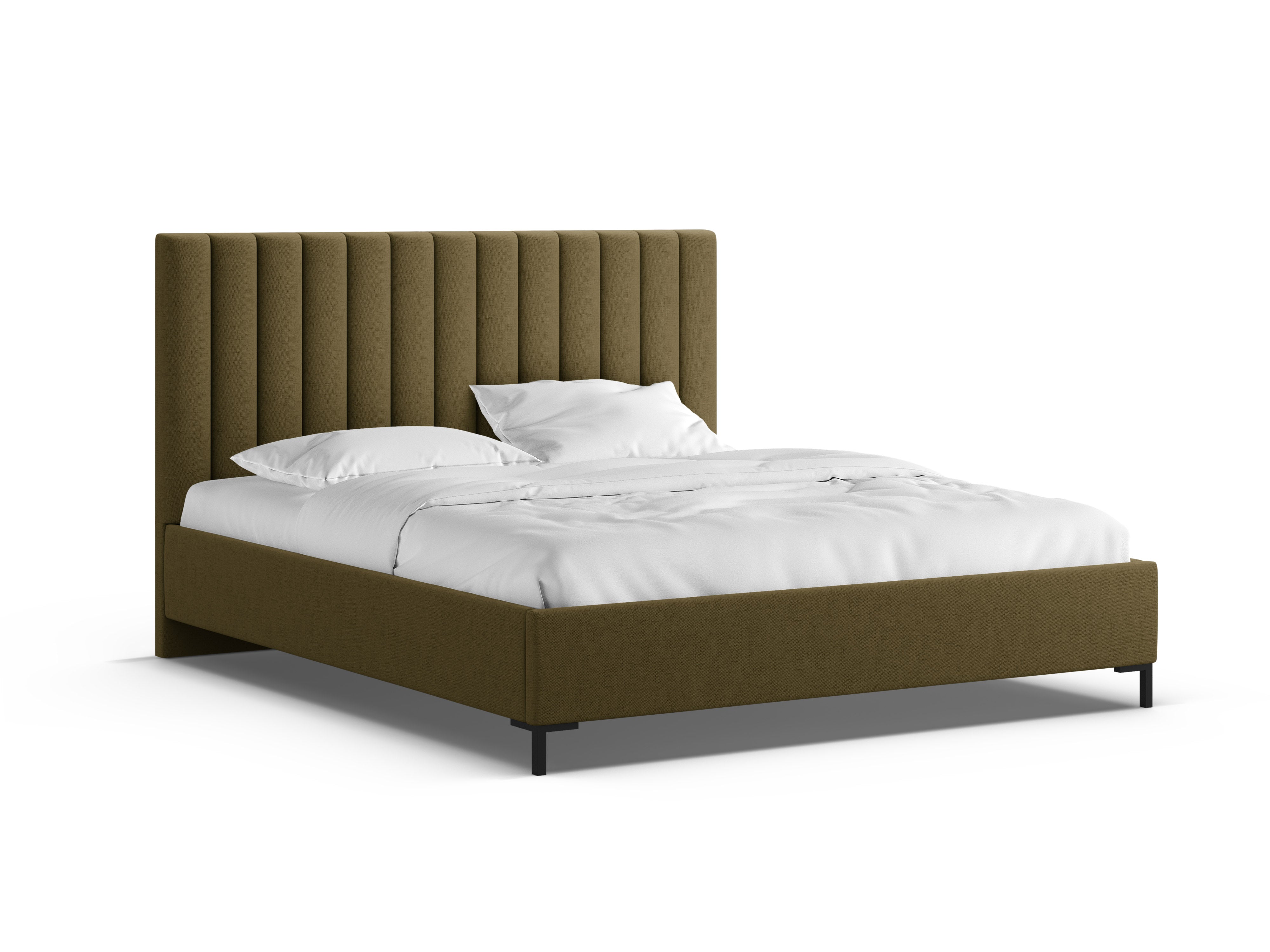 Bed met opbergruimte voor beddengoed ALLISON groen