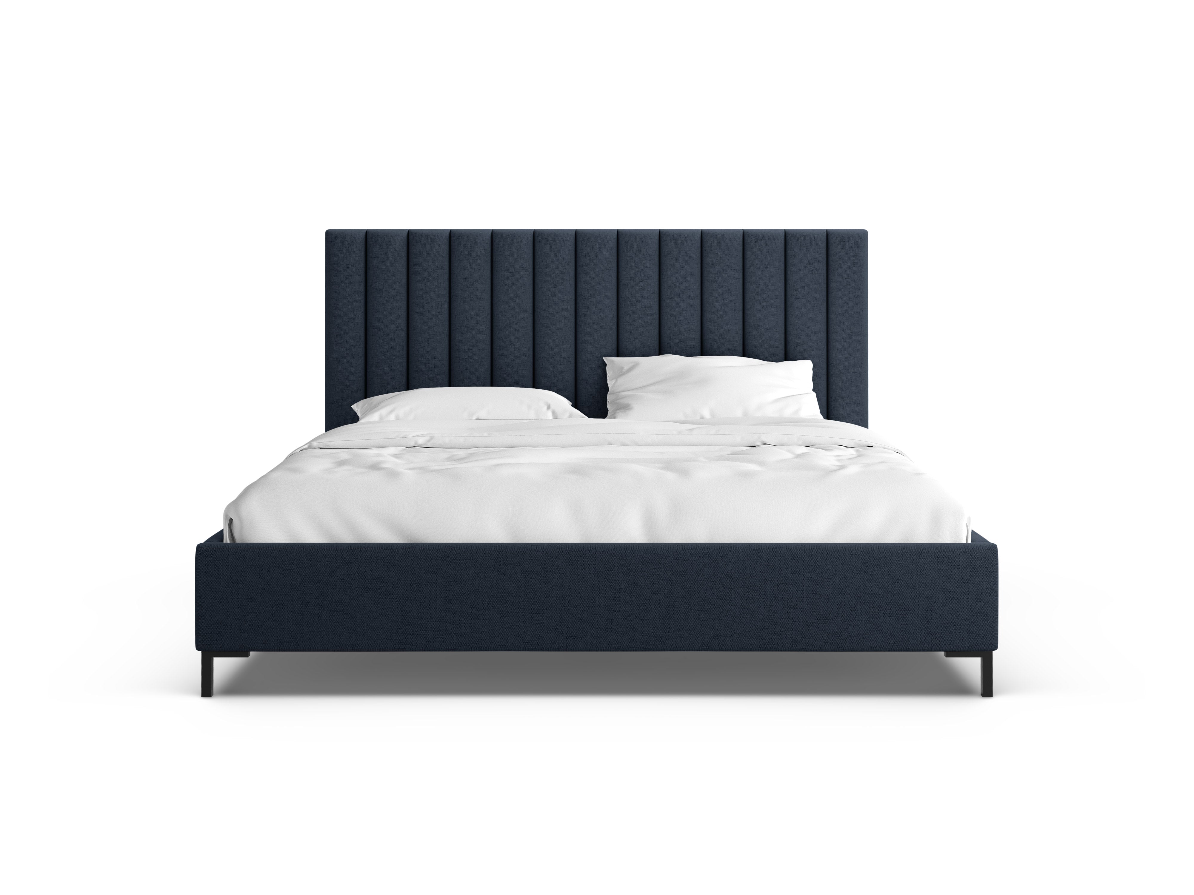 Bed met opbergruimte voor beddengoed ALLISON koninklijk blauw