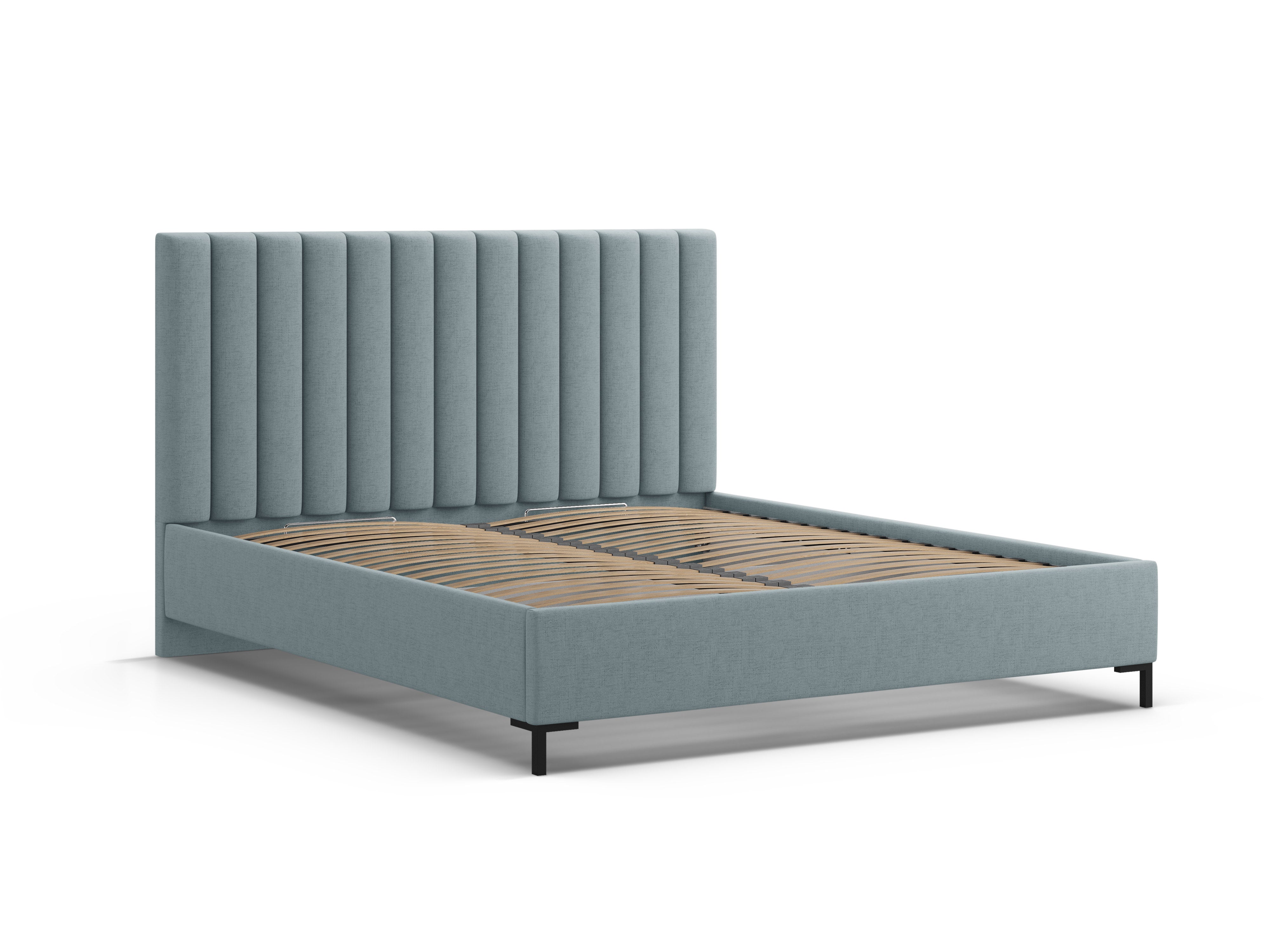 Bed met opbergruimte voor beddengoed ALLISON blauw