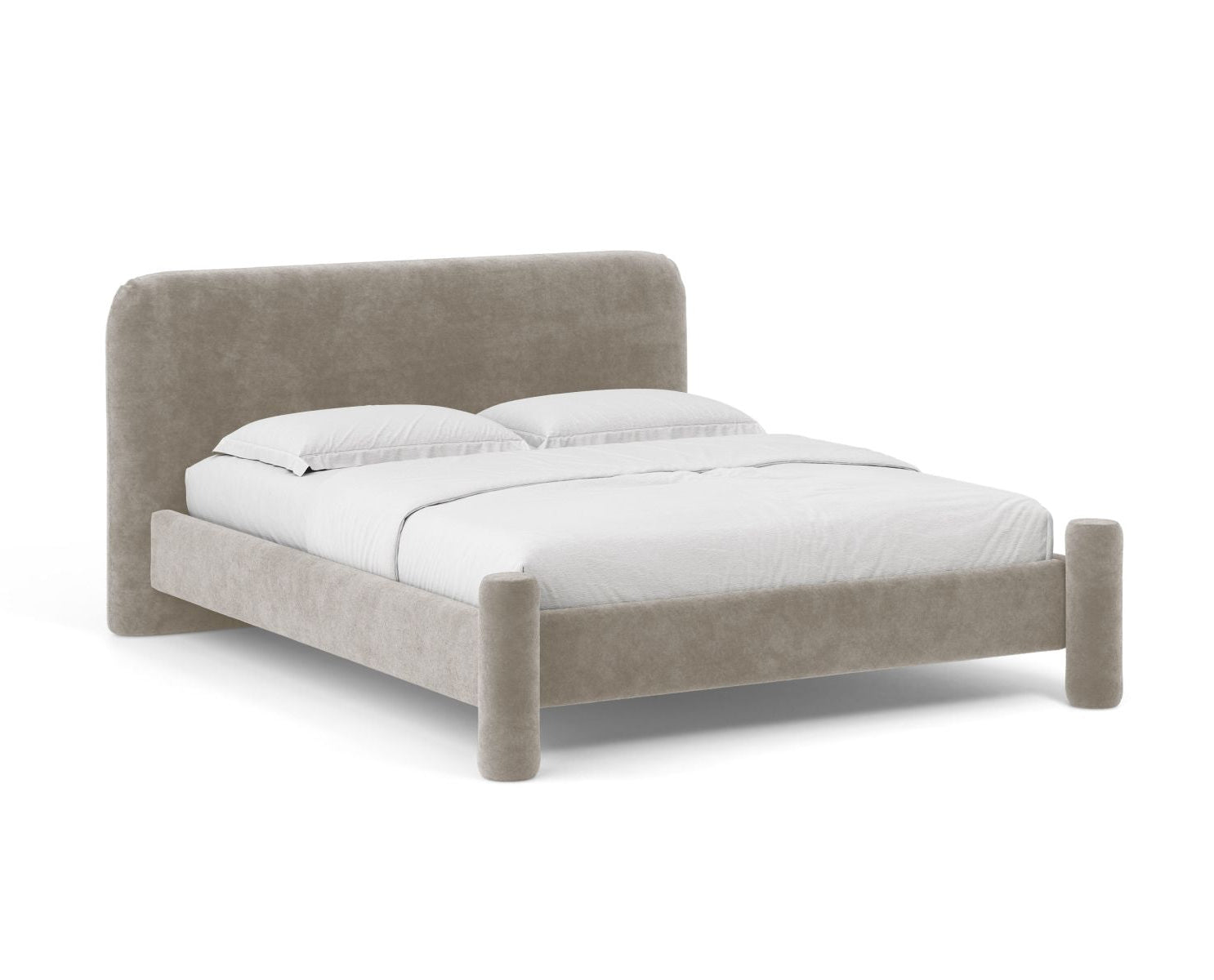 Bed VERA beige chenille