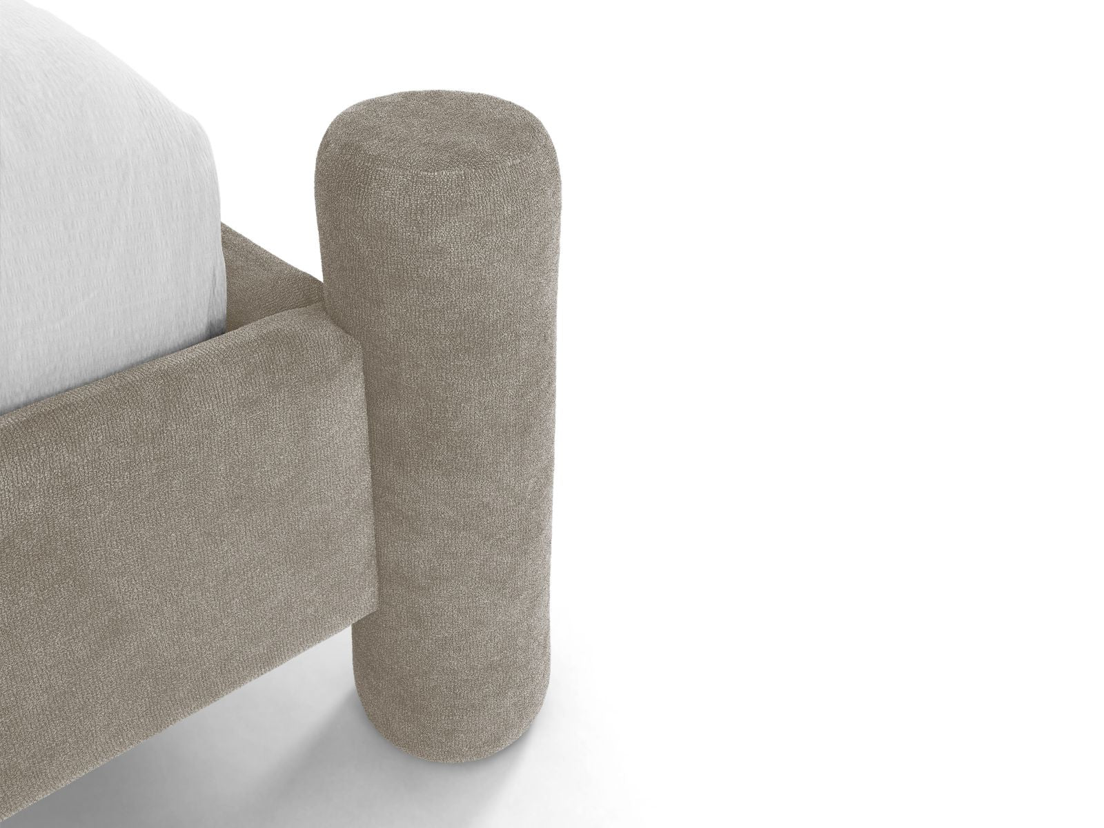 Bed VERA beige chenille