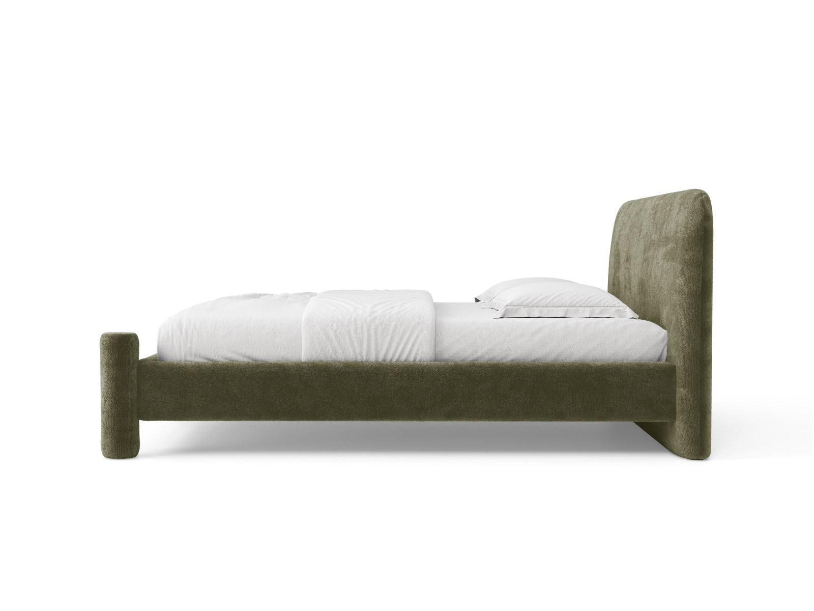 Bed VERA groene chenille