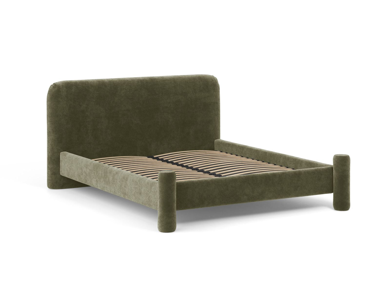 Bed VERA groene chenille
